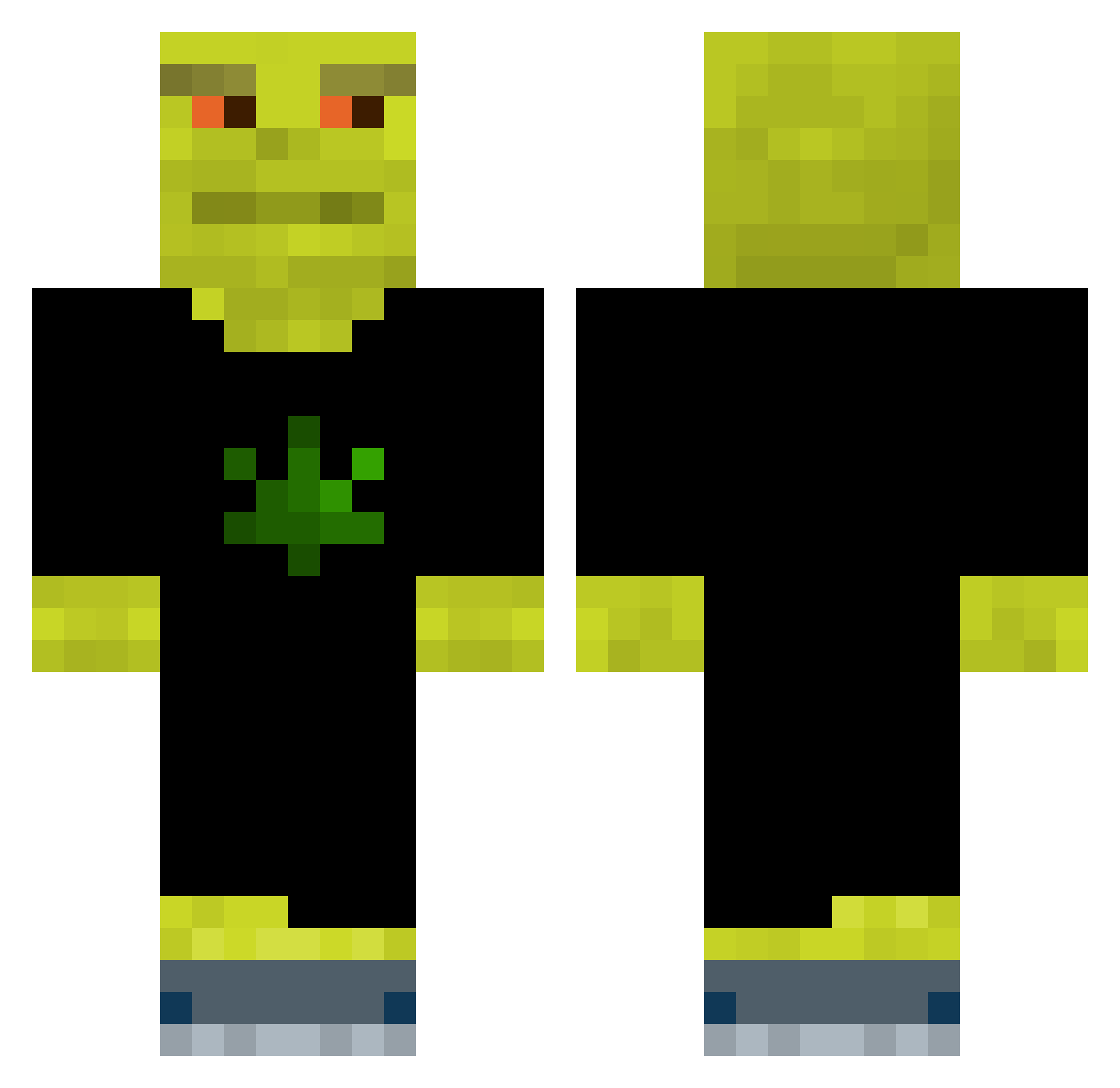 Sorria Minecraft skin, front and back view