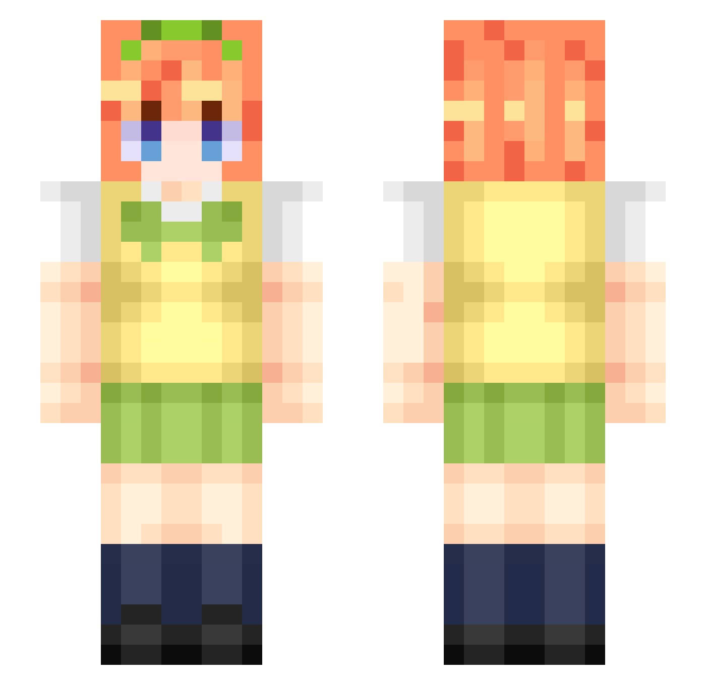 elithebruhh Minecraft skin, front and back view