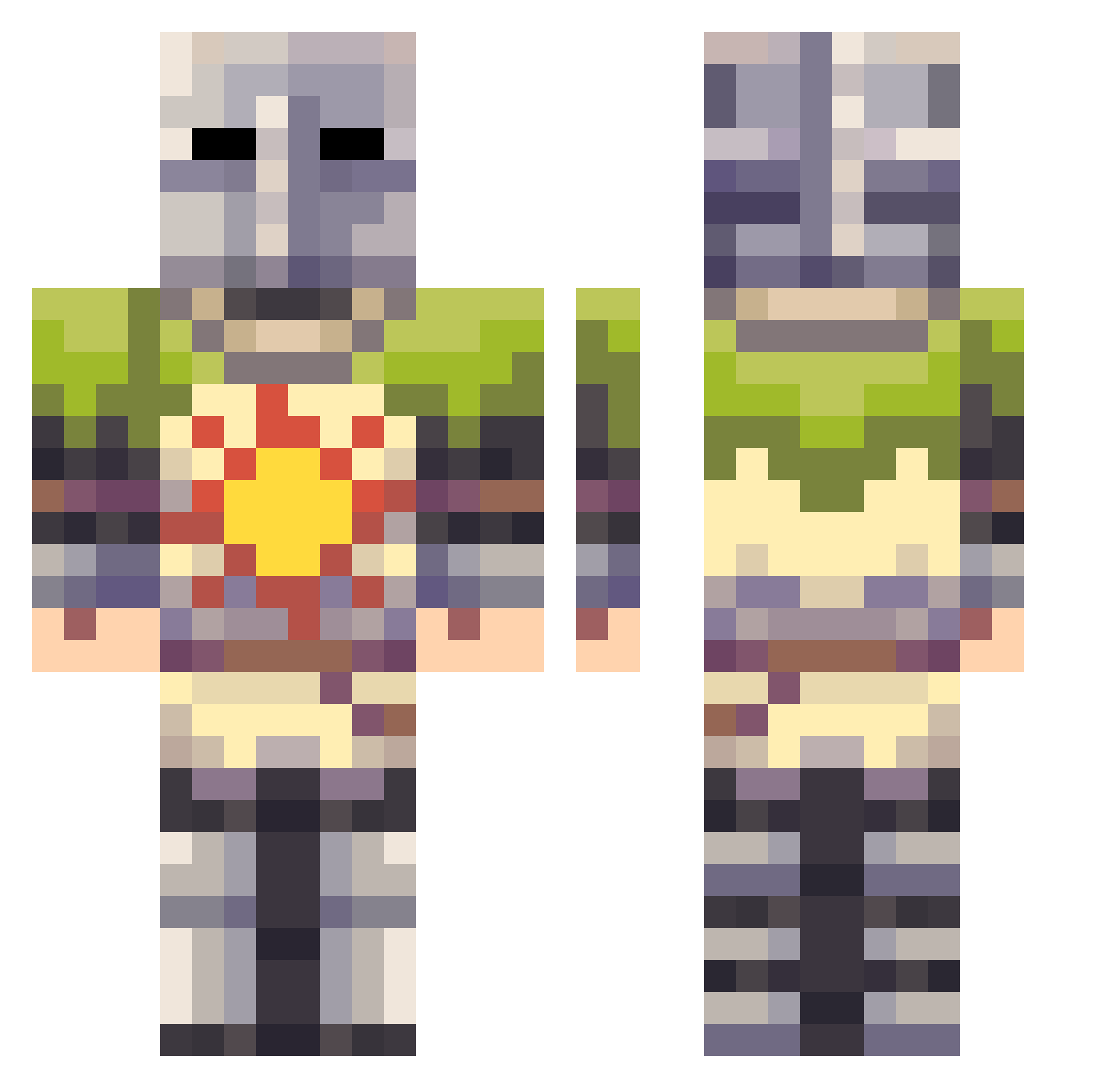 G0BLIN____ Minecraft skin, front and back view
