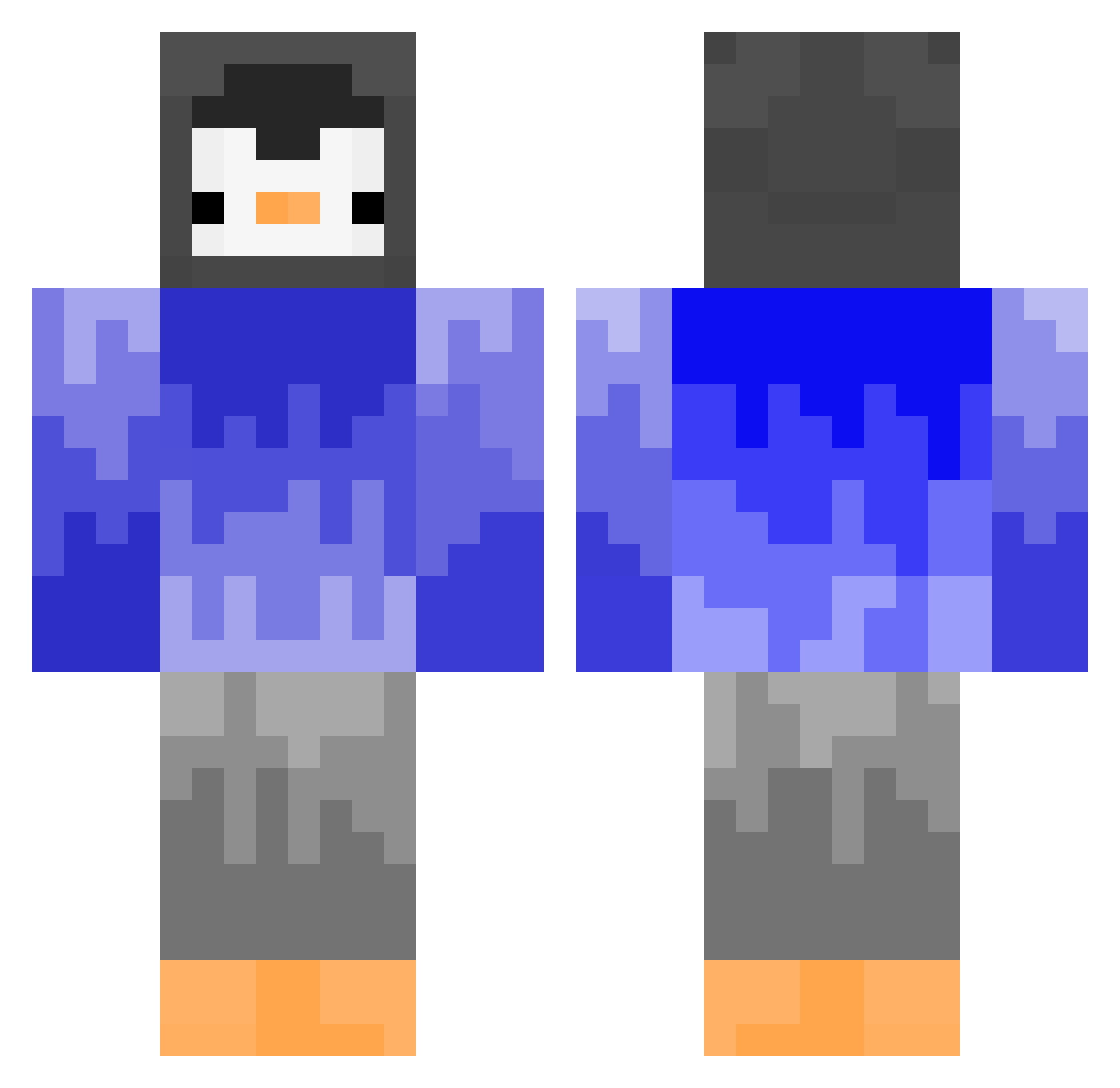 yoyo4thewin Minecraft skin, front and back view