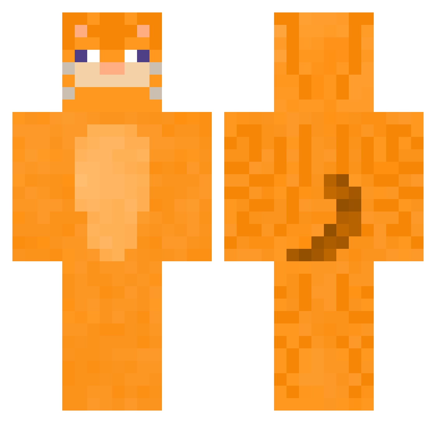 Flying_Jay_G Minecraft skin, front and back view