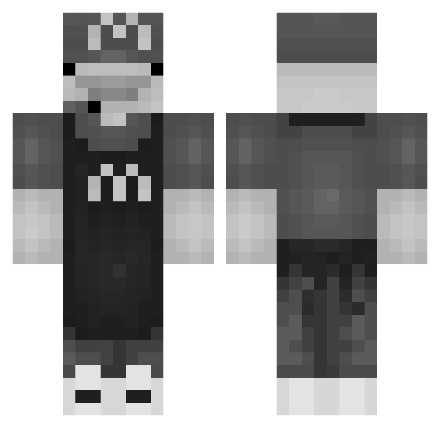 L99_5102REMAGXEL Minecraft skin, front and back view