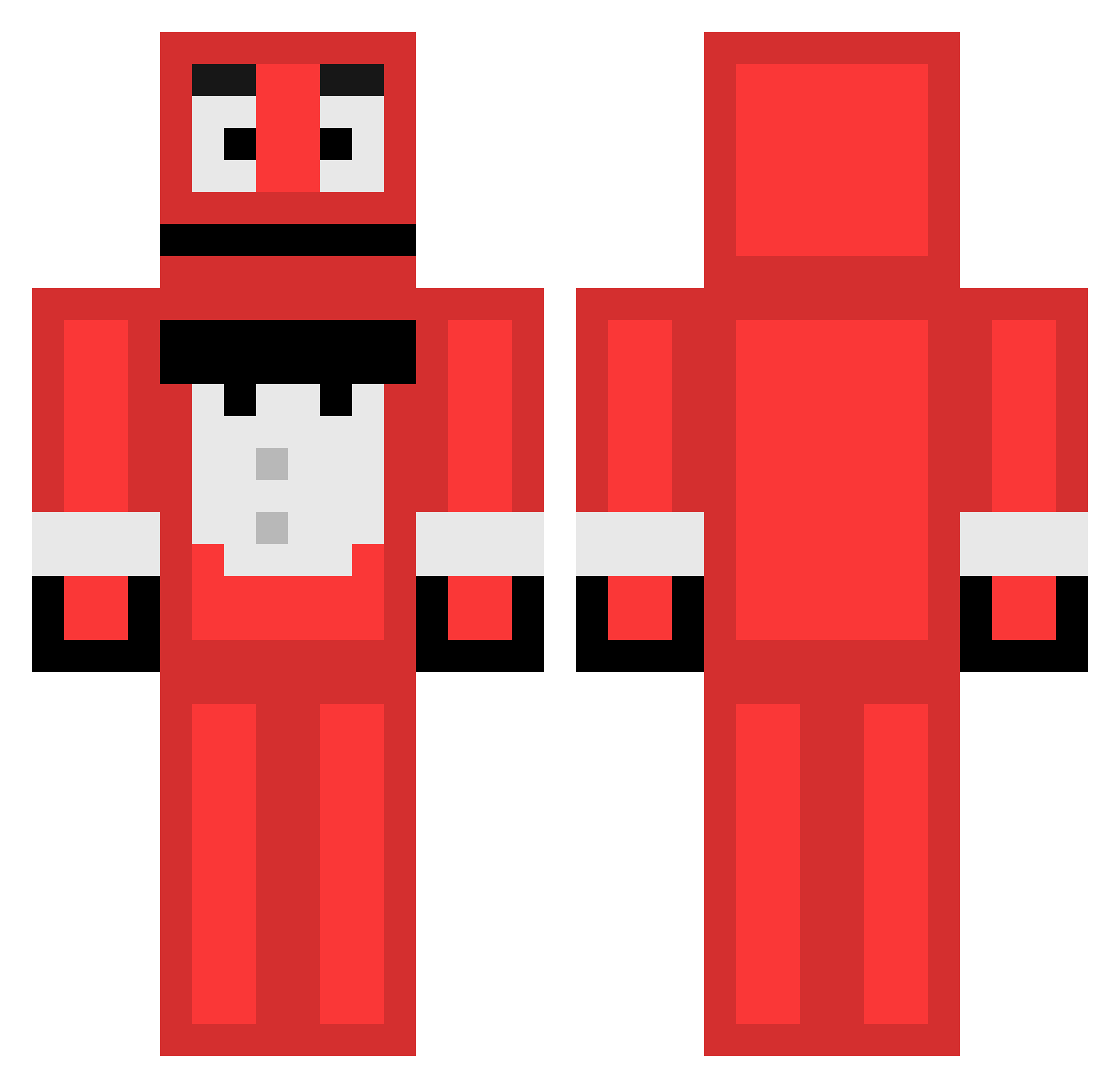 TrickMsp Minecraft skin, front and back view