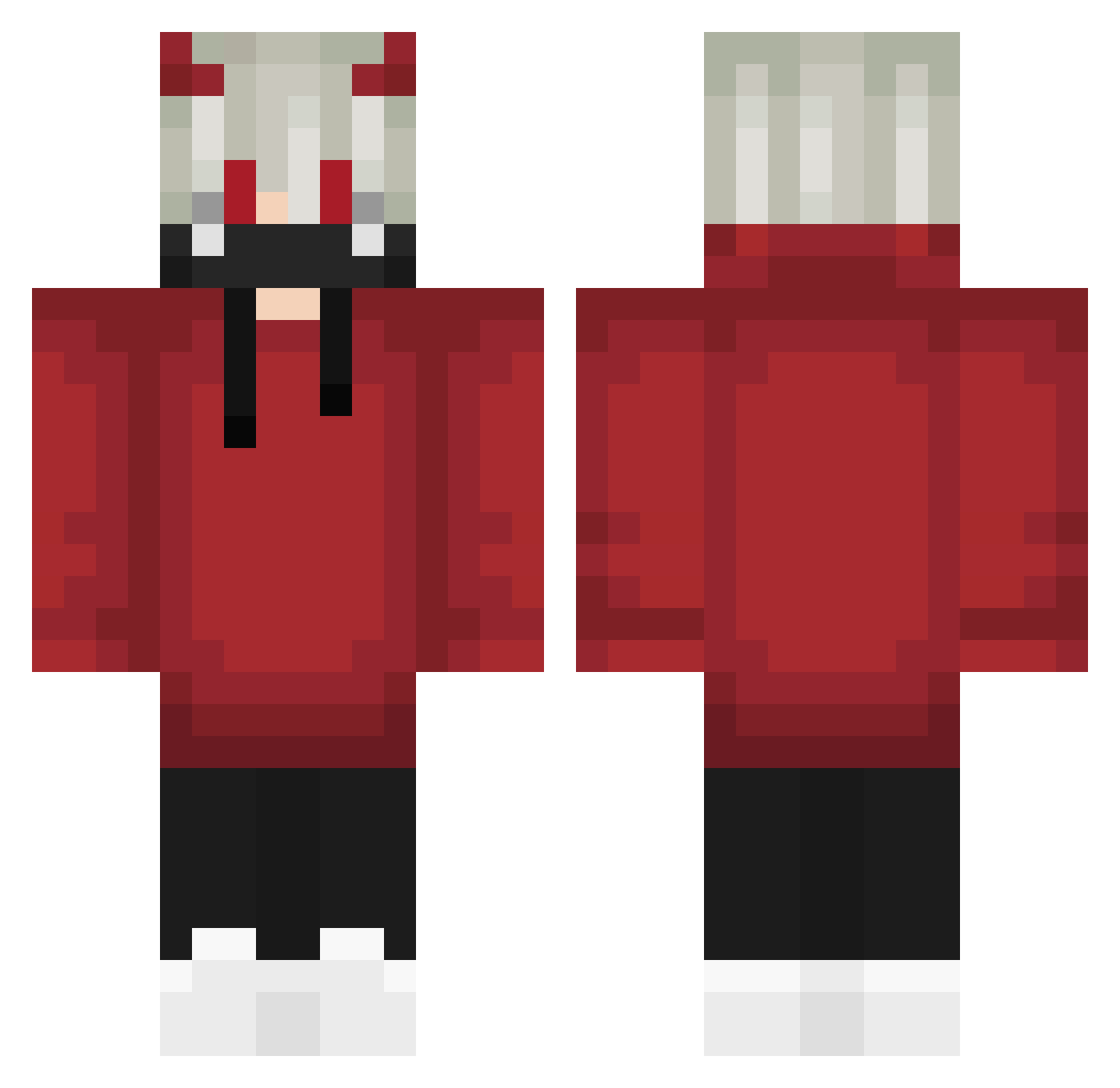 Jatze_ Minecraft skin, front and back view