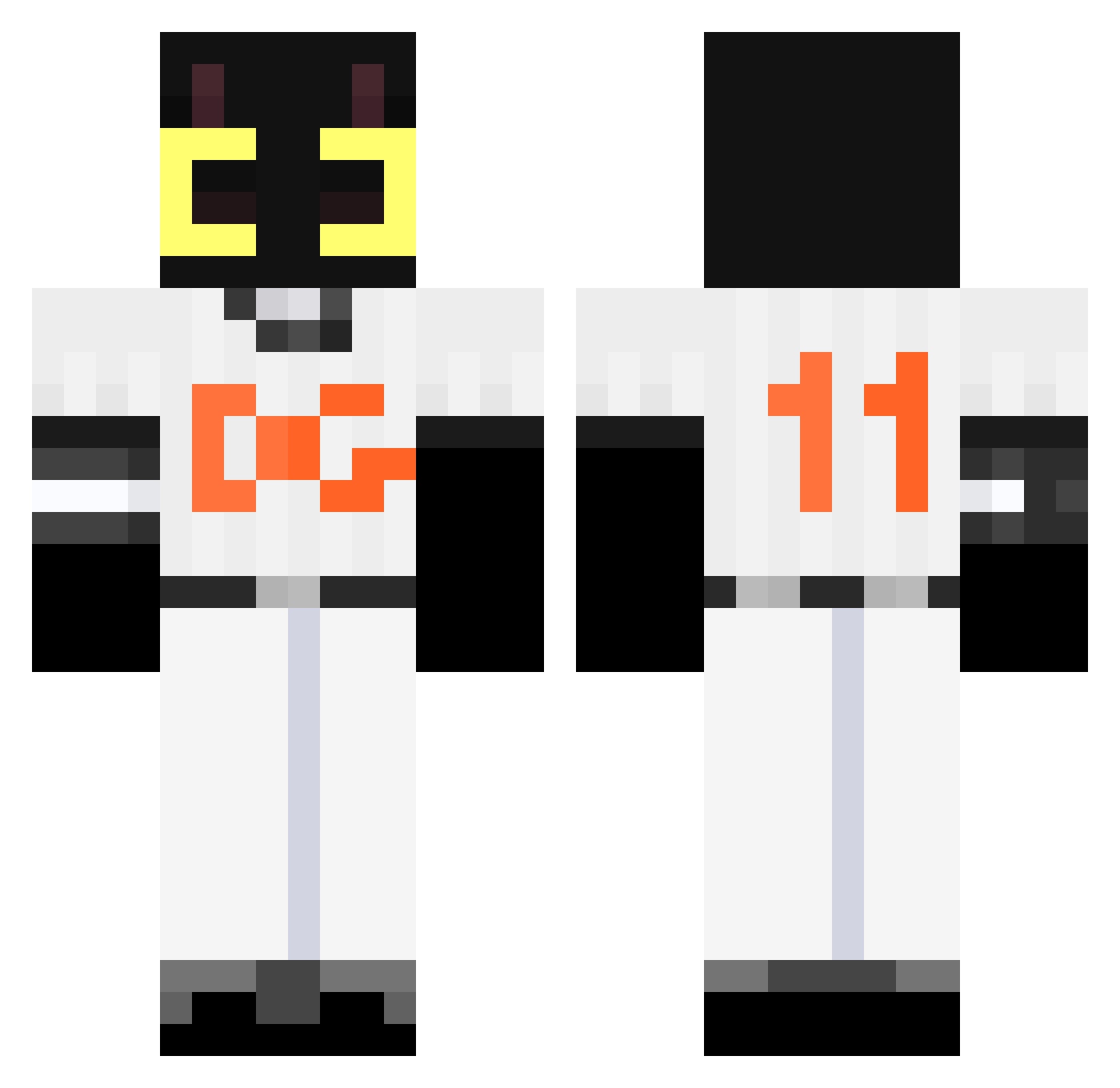 JINMonster1111 Minecraft skin, front and back view