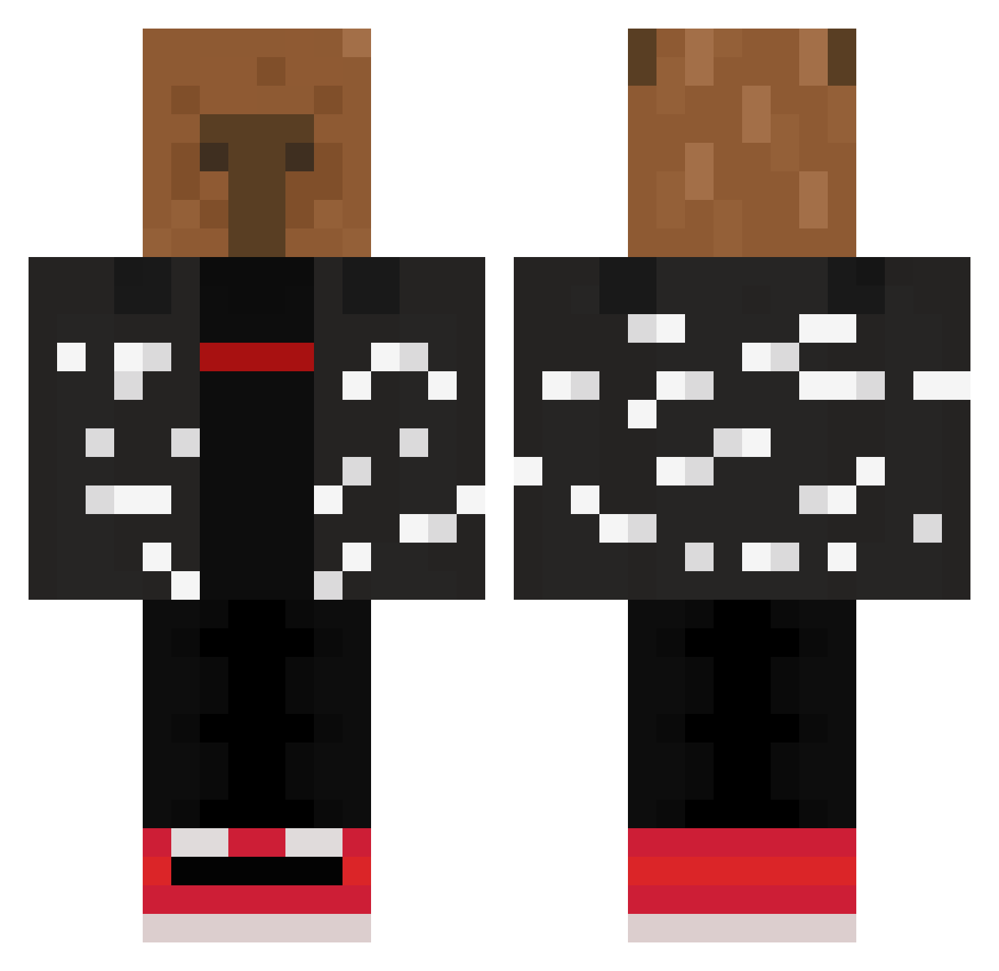 SamFer45 Minecraft skin, front and back view