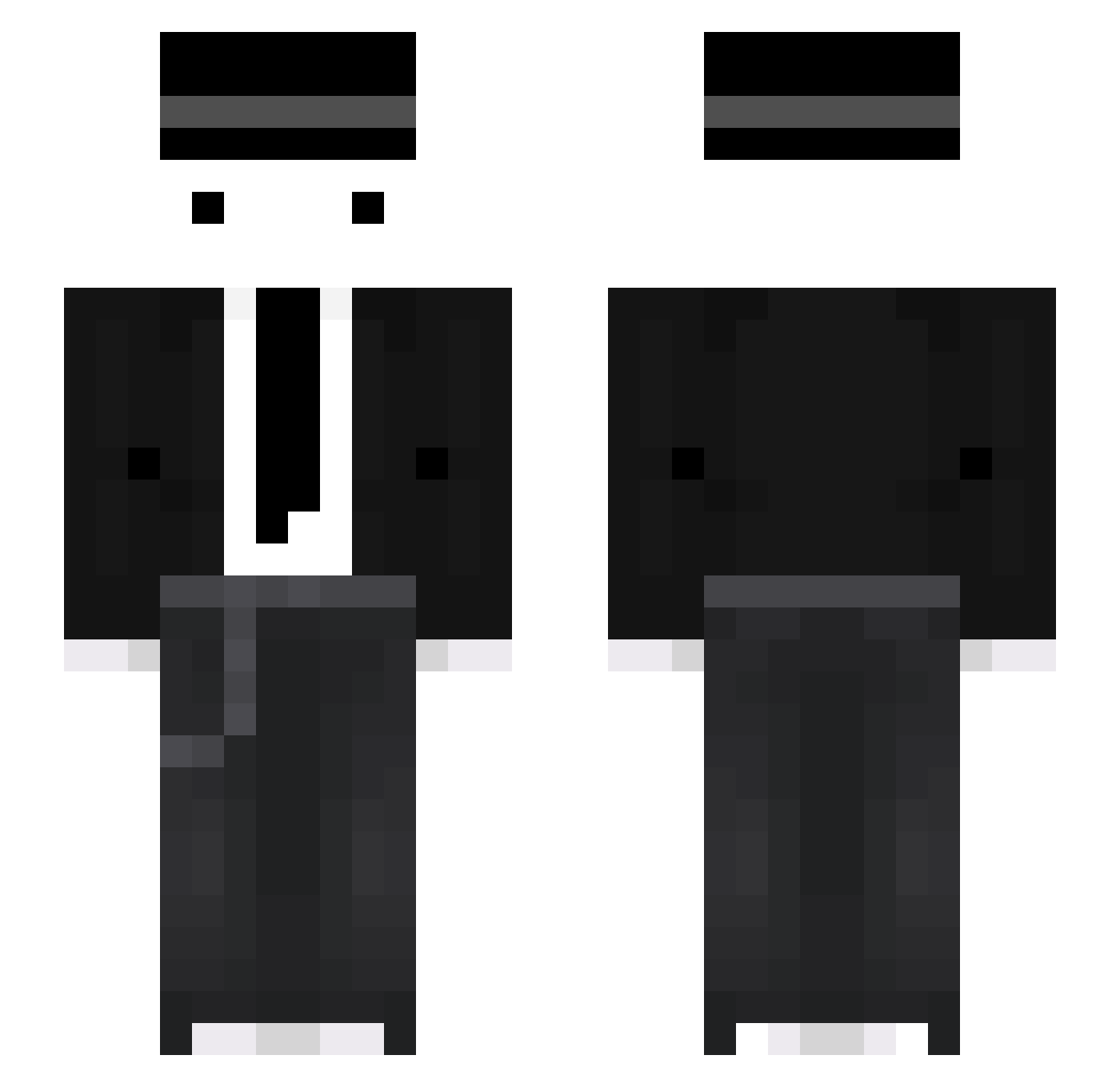 Lenovskiii Minecraft skin, front and back view