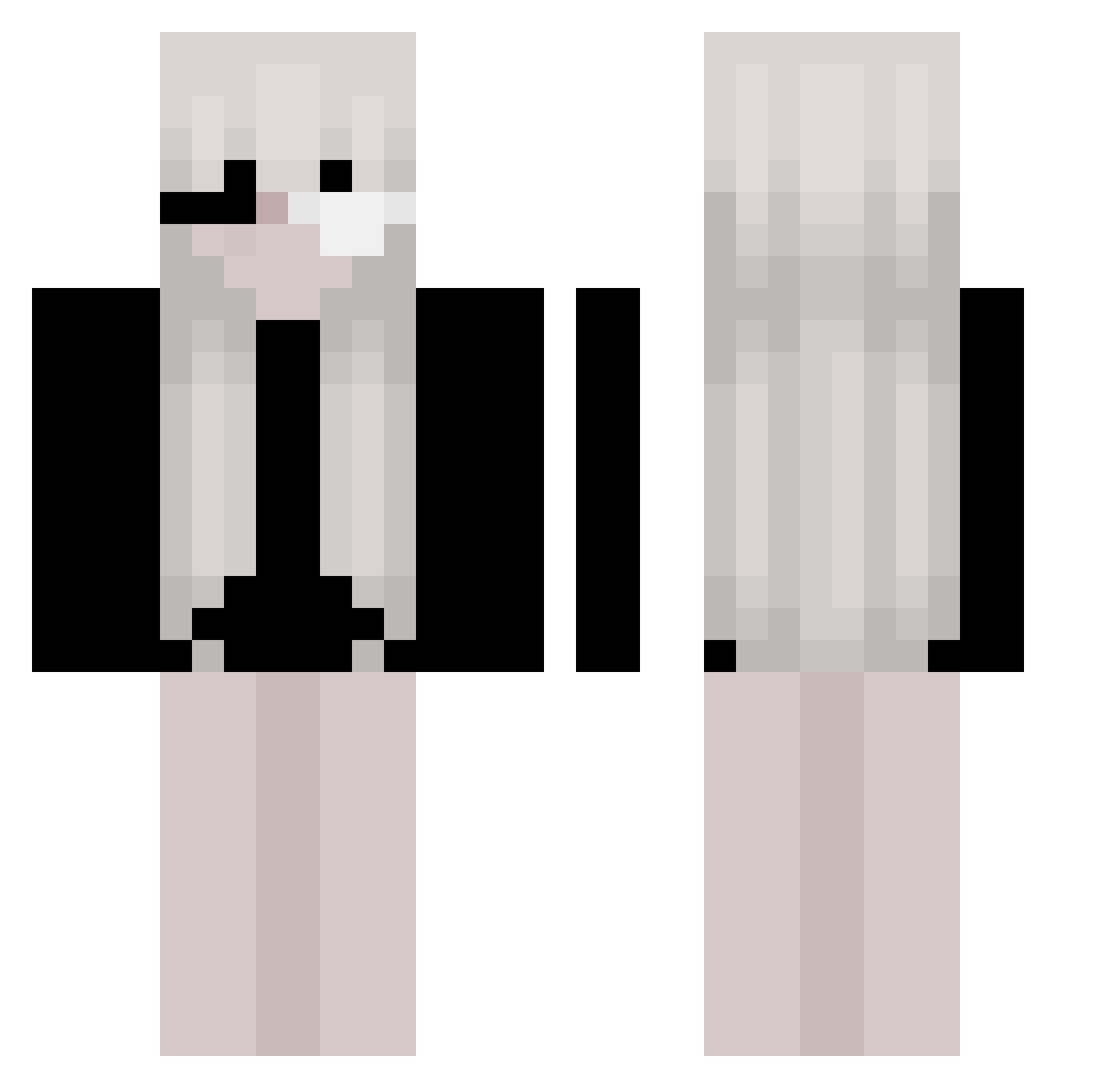 WhoIsEclipse Minecraft skin, front and back view