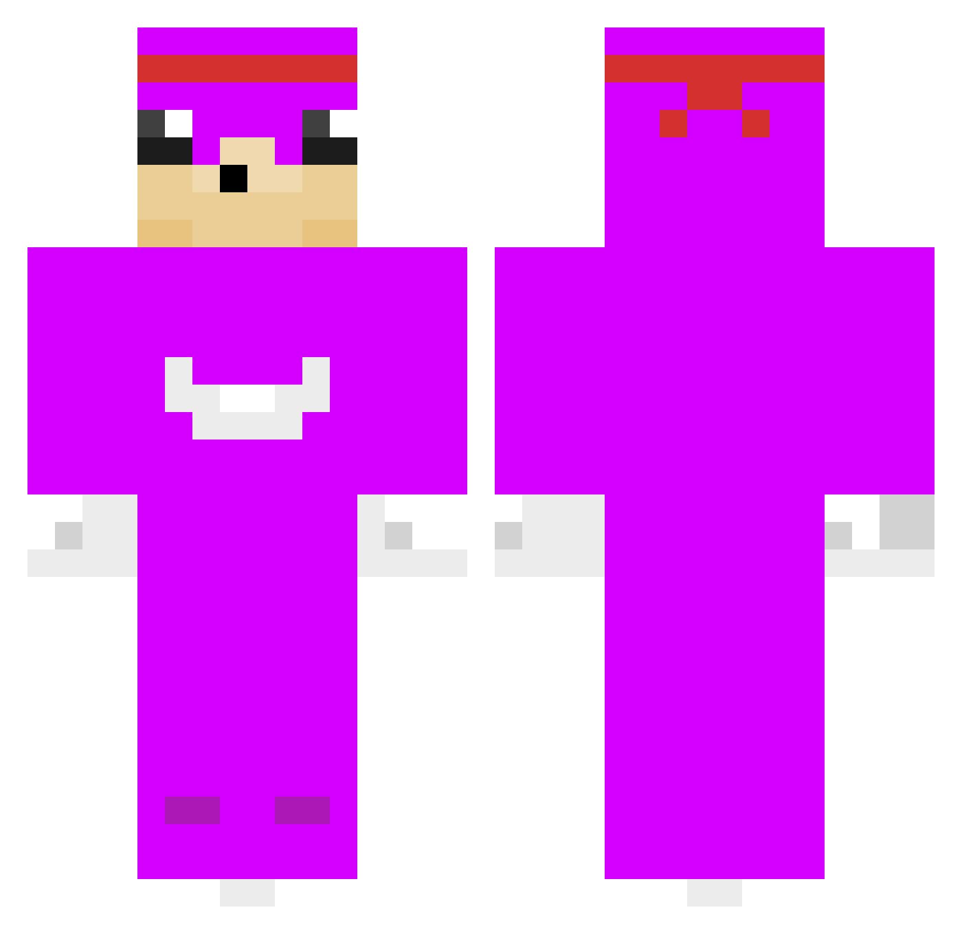 Elijhahh Minecraft skin, front and back view