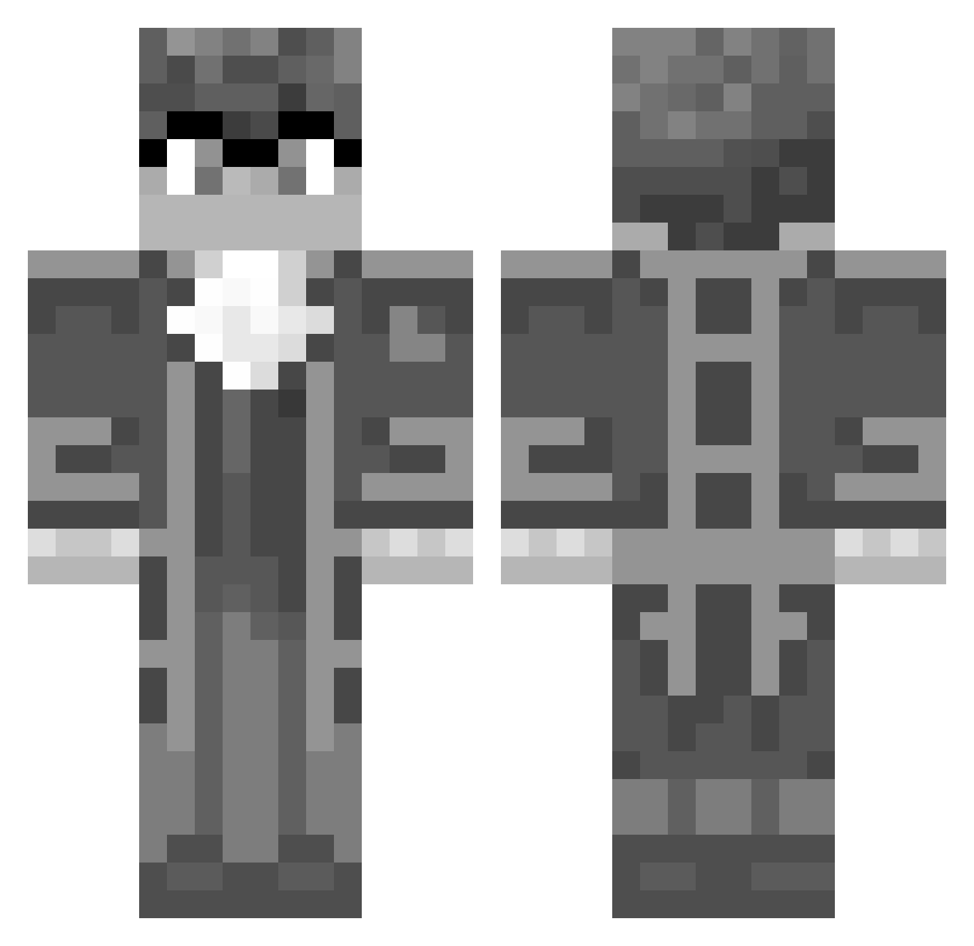 Adam_Plays_Stuff Minecraft skin, front and back view