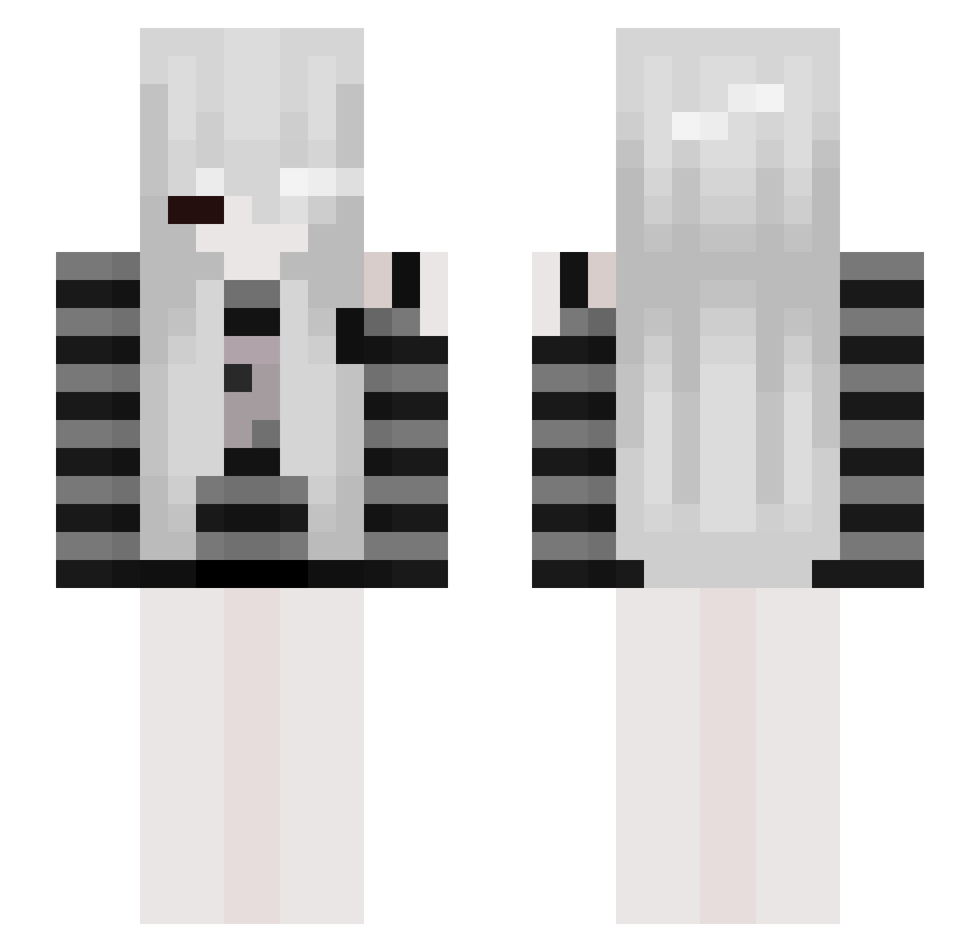 s_suzutan Minecraft skin, front and back view