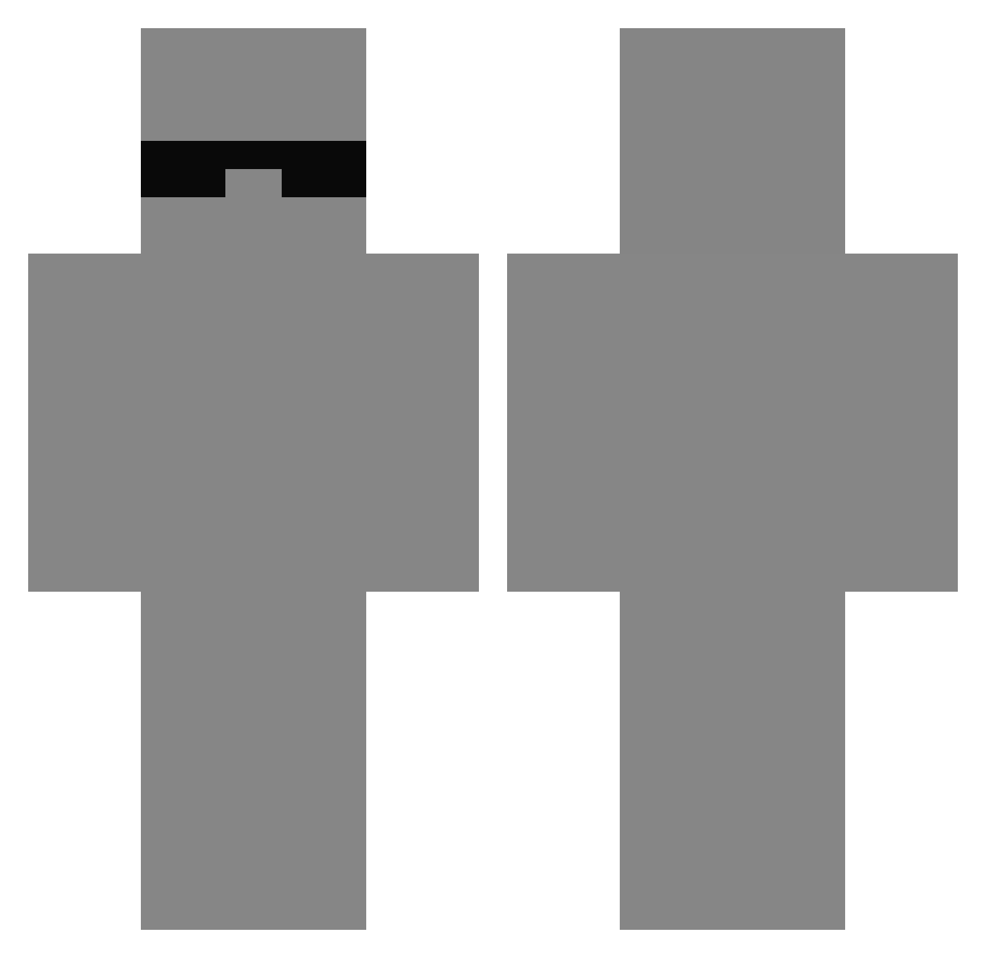 iTzRenaa Minecraft skin, front and back view