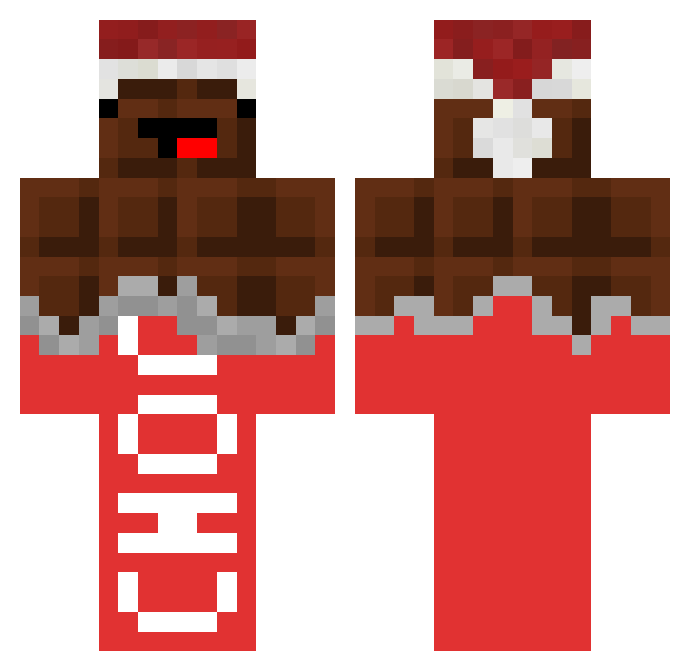 JLuci1402 Minecraft skin, front and back view