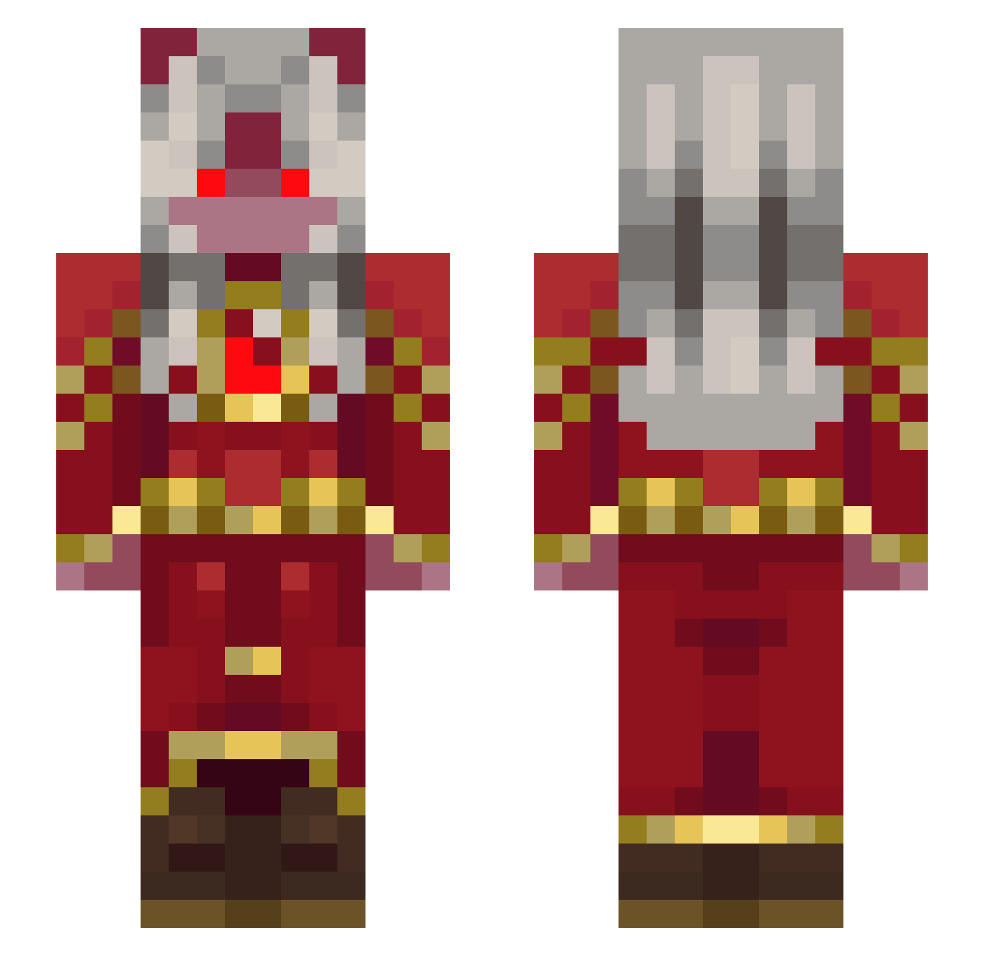 table_muncher Minecraft skin, front and back view