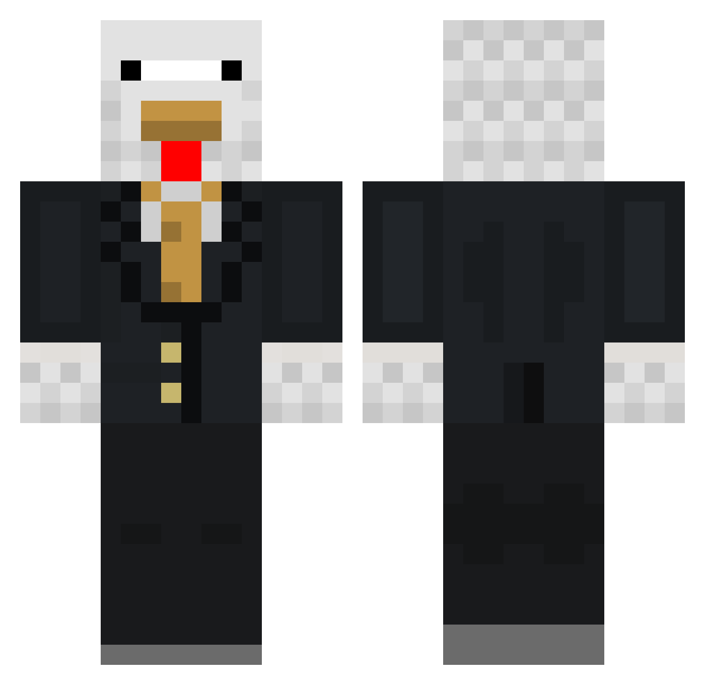 viiiinceent Minecraft skin, front and back view