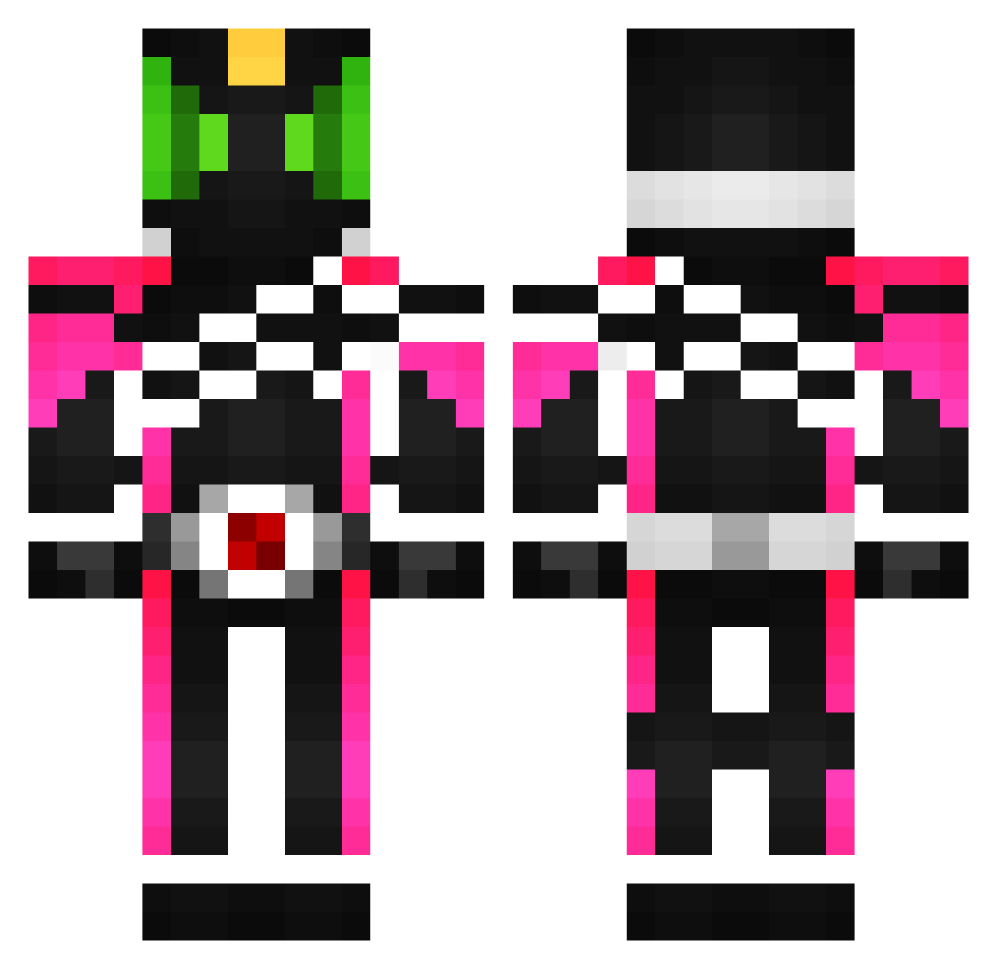 KyrioS_SS Minecraft skin, front and back view