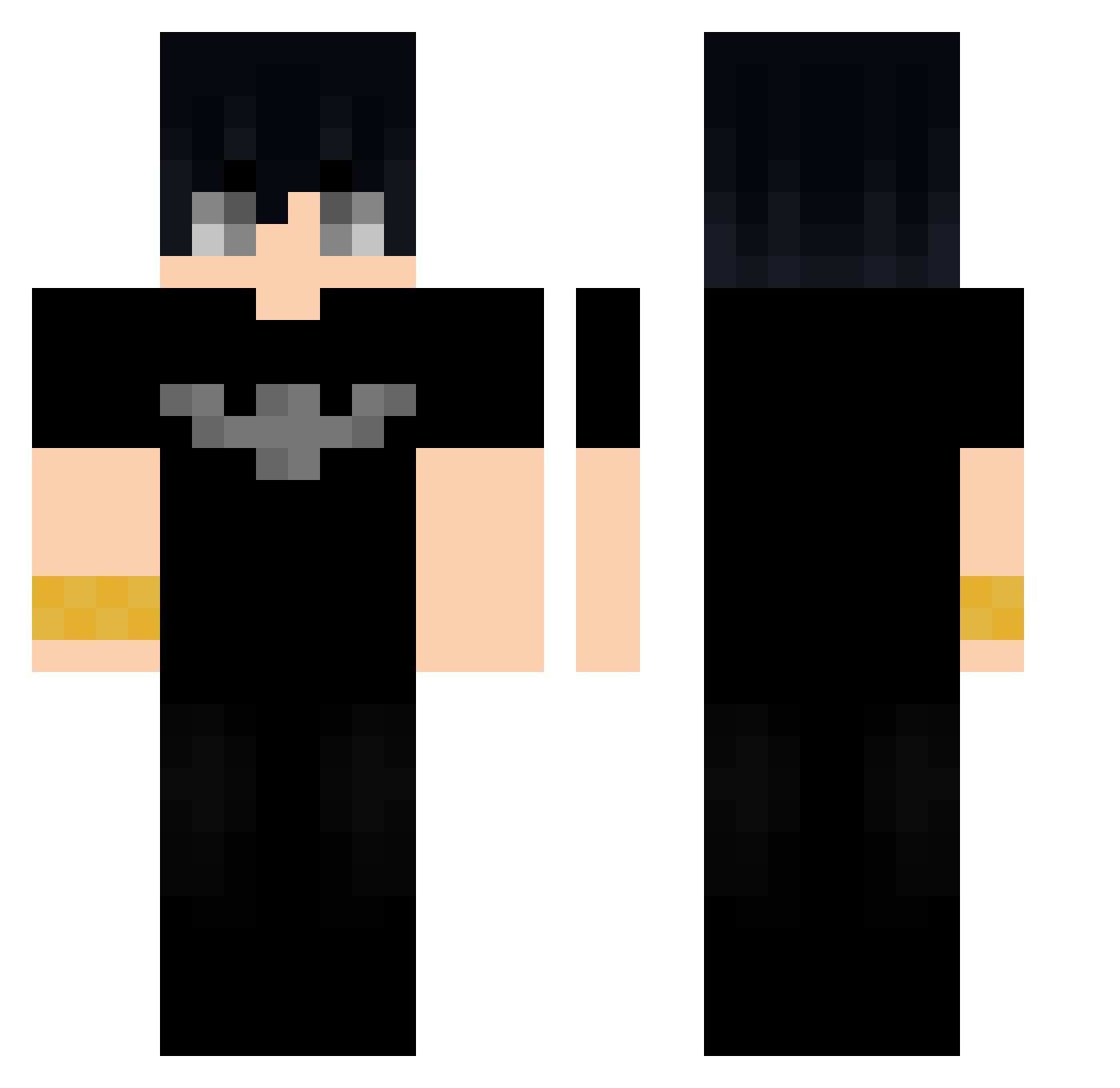takumi715 Minecraft skin, front and back view