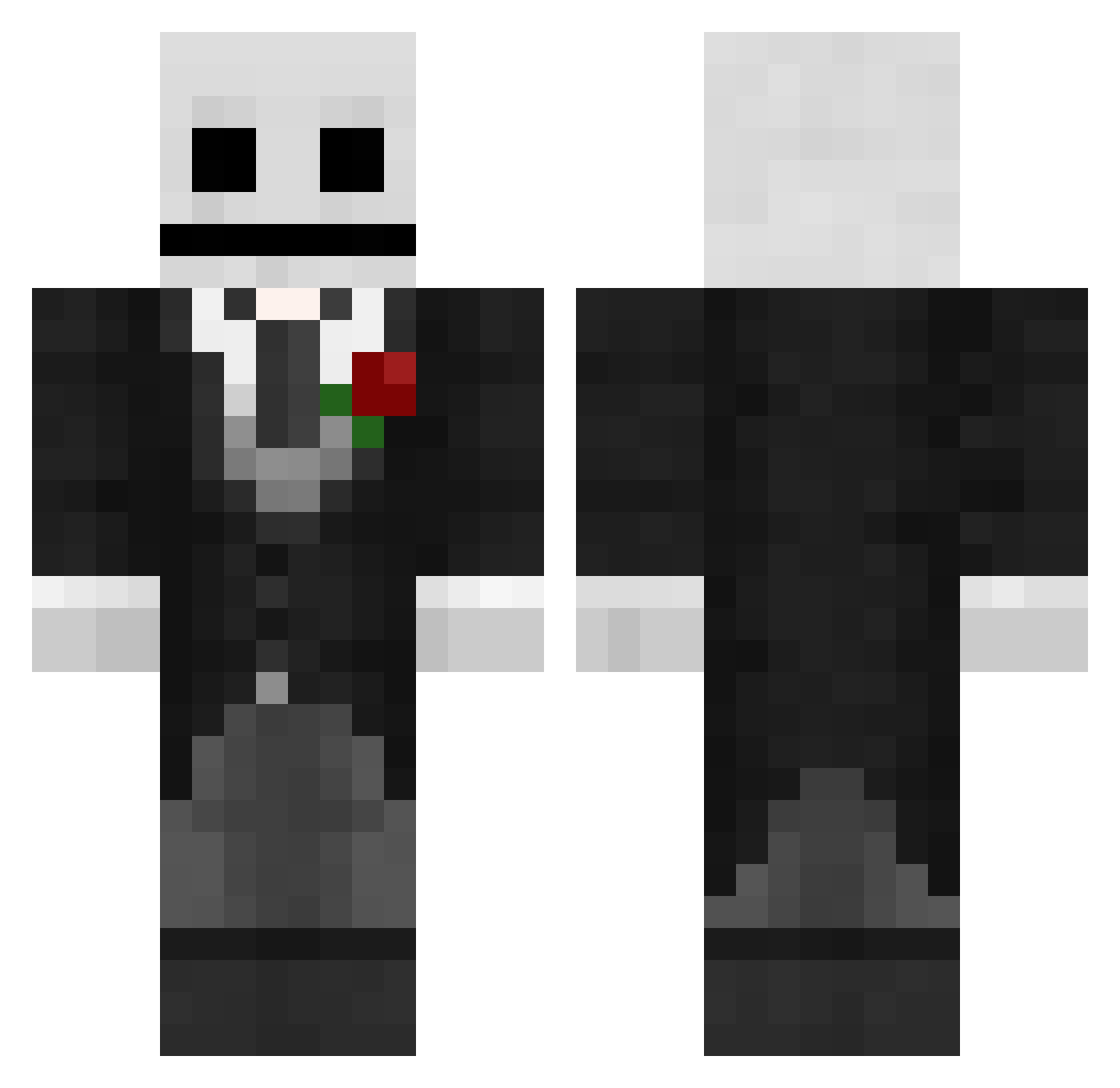 samnamza Minecraft skin, front and back view