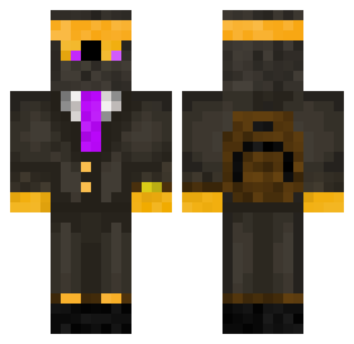 alexx_v4 Minecraft skin, front and back view