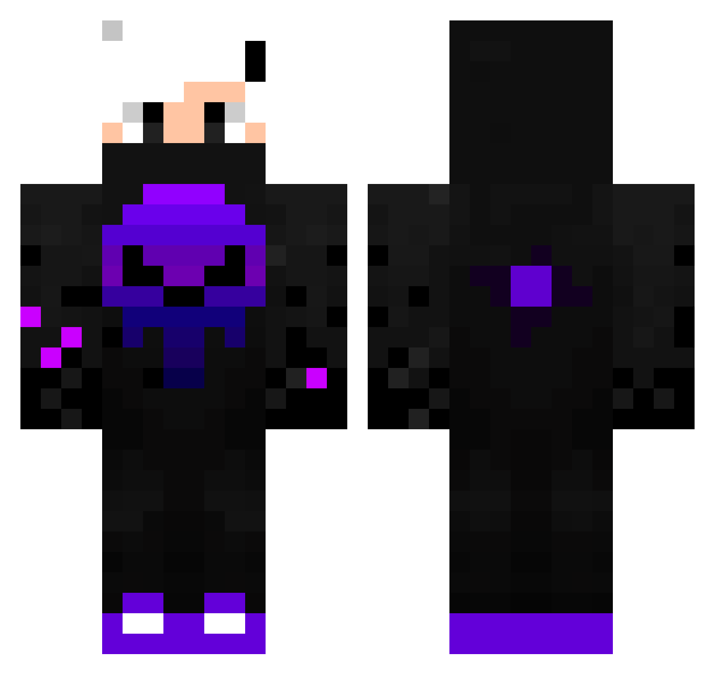 Chorovsck Minecraft skin, front and back view