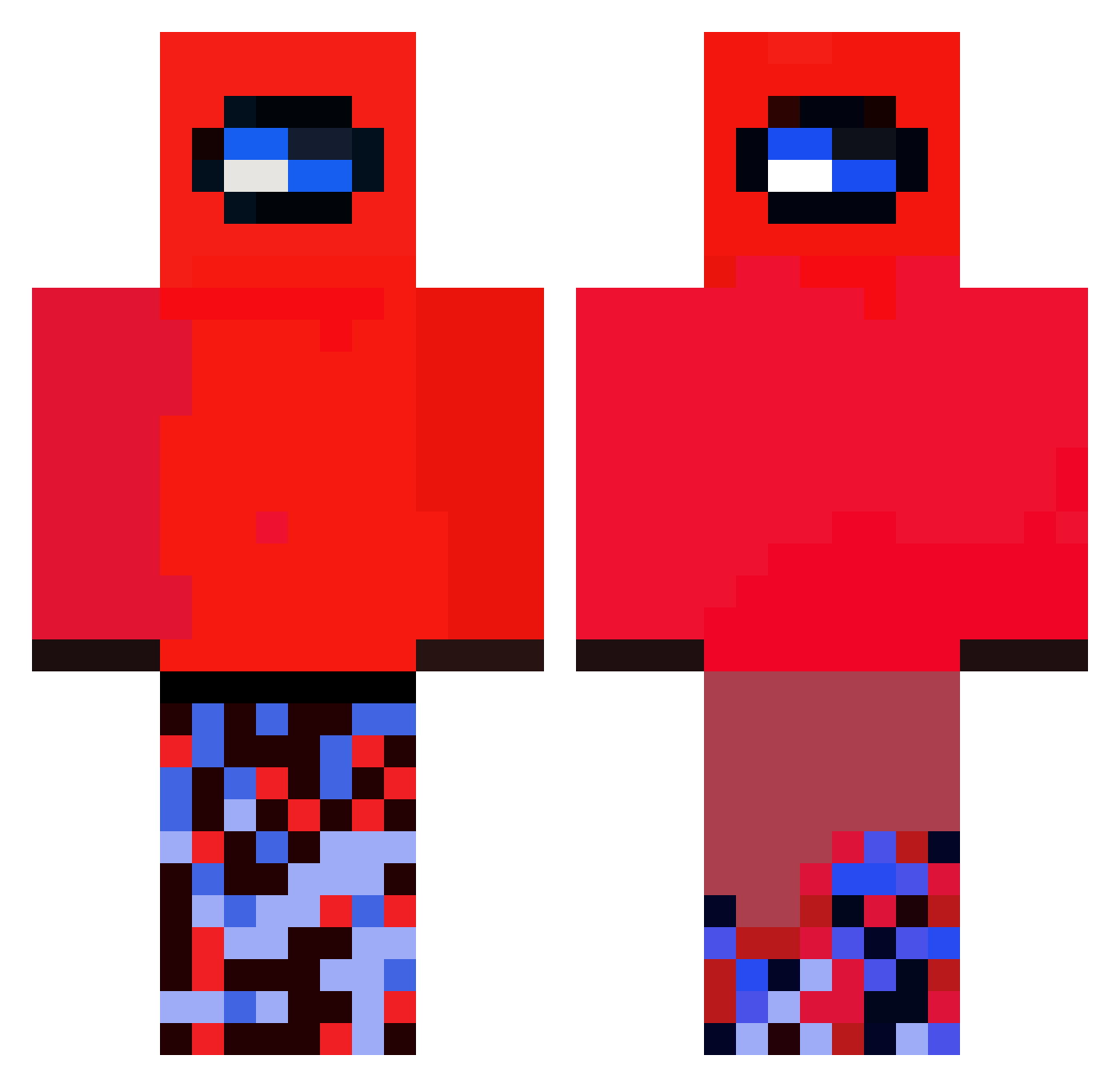 susman_9000000 Minecraft skin, front and back view