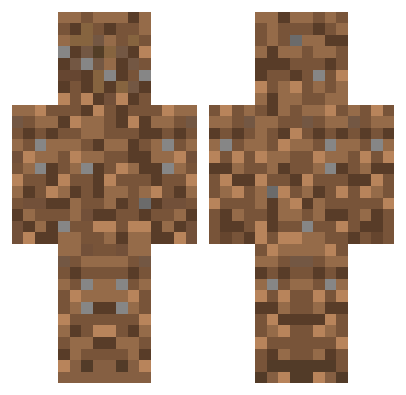 Quinzinho13 Minecraft skin, front and back view