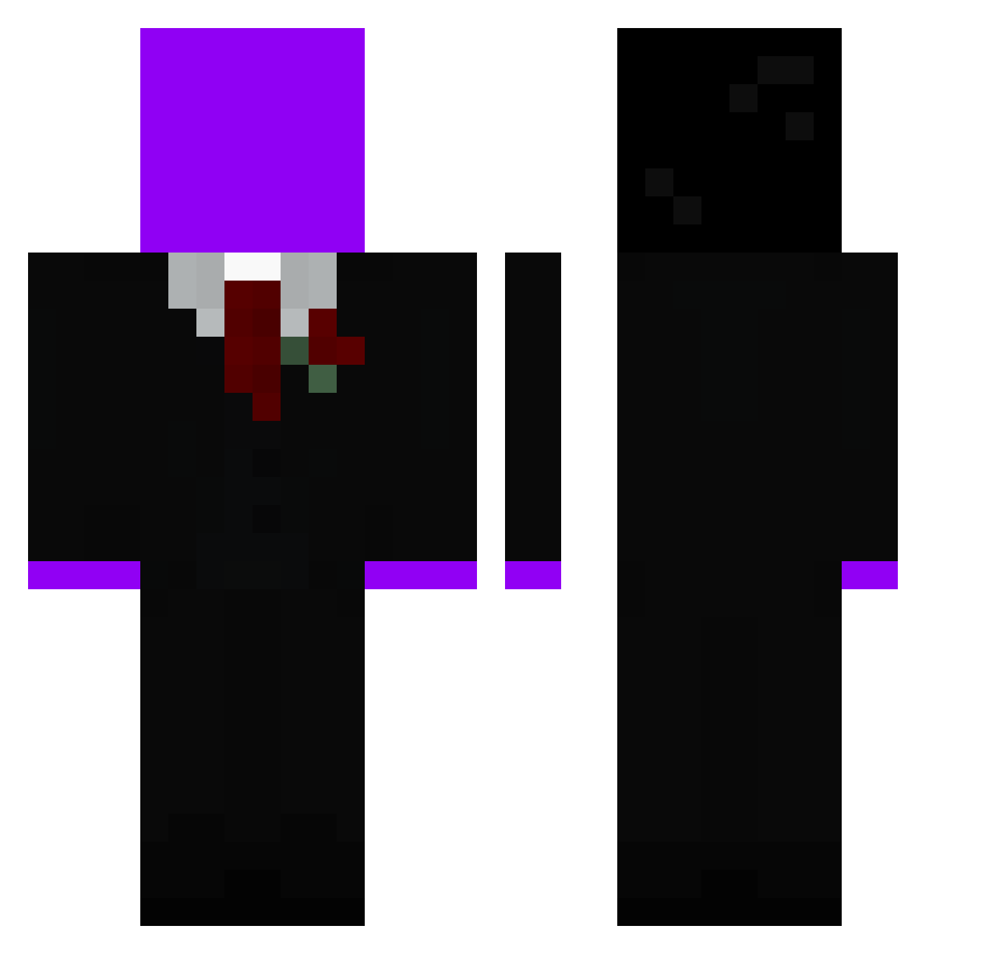 gutinhoN444 Minecraft skin, front and back view