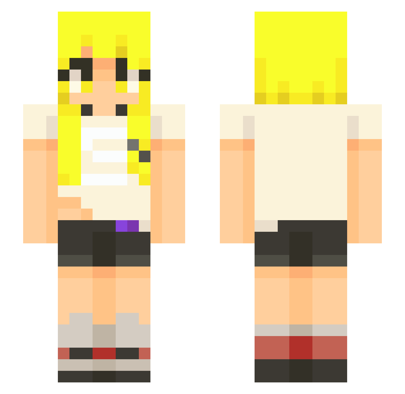 kamek930 Minecraft skin, front and back view