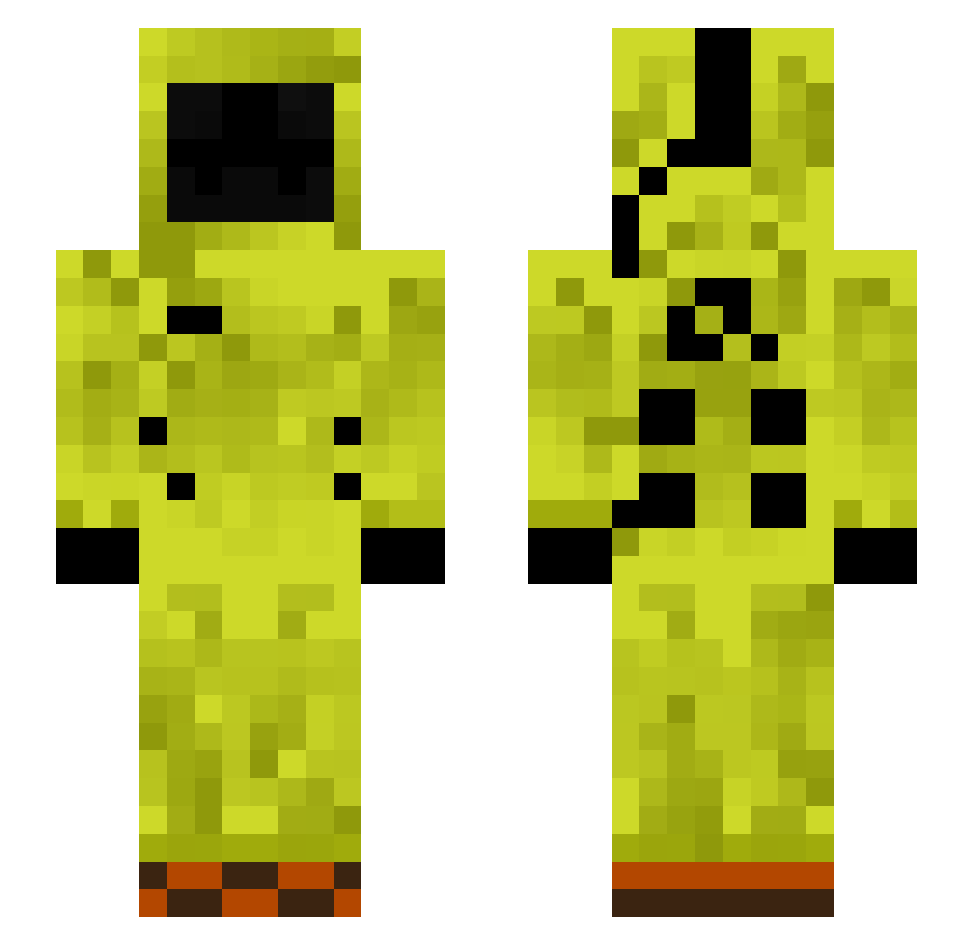 NoFlowZ Minecraft skin, front and back view
