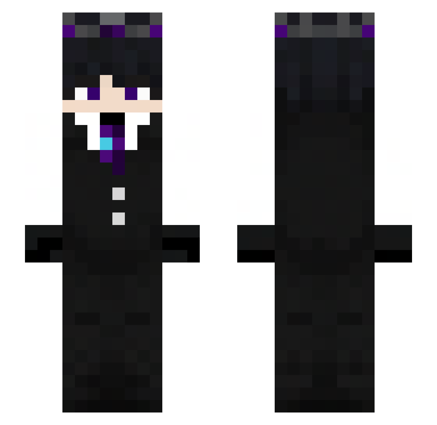AlenMC12 Minecraft skin, front and back view