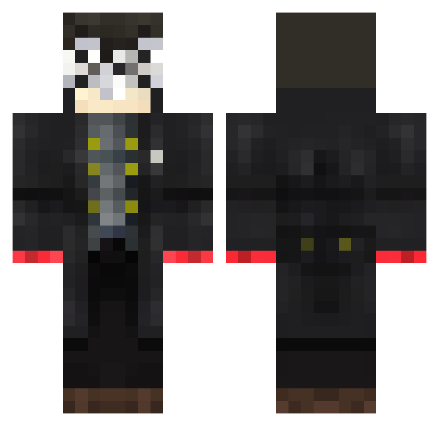 ESWLC Minecraft skin, front and back view