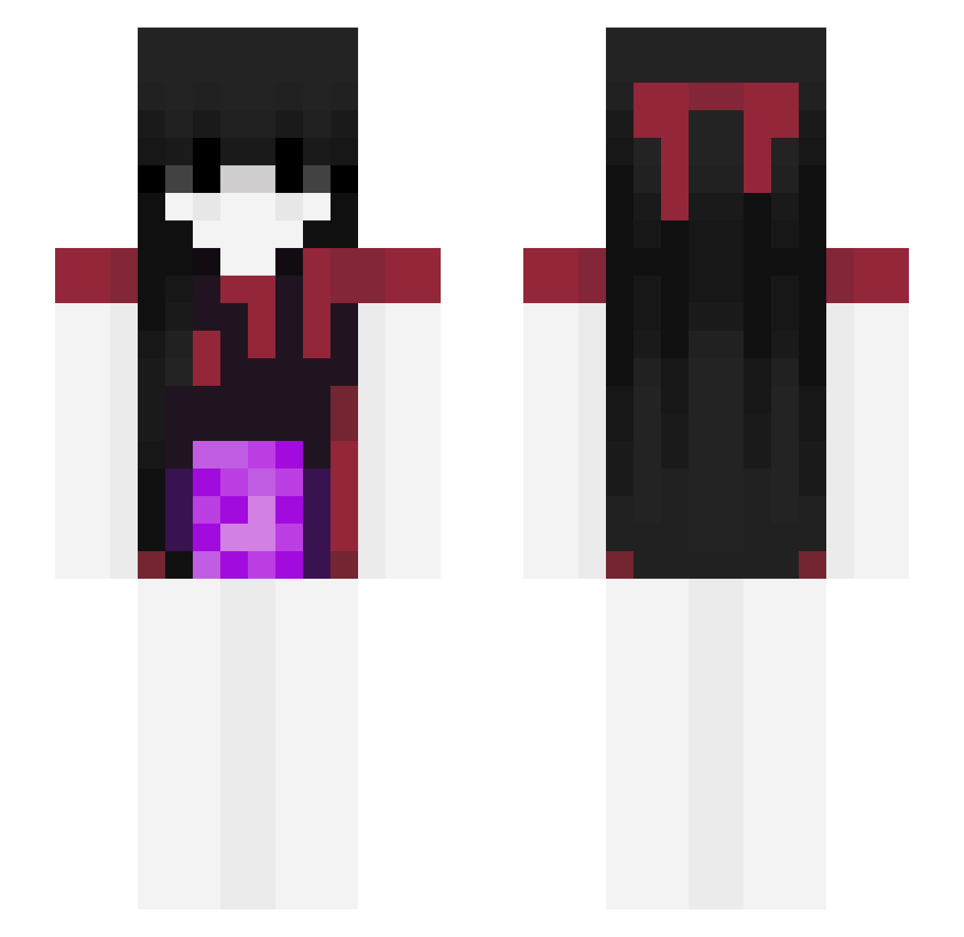 sunoosugarr Minecraft skin, front and back view