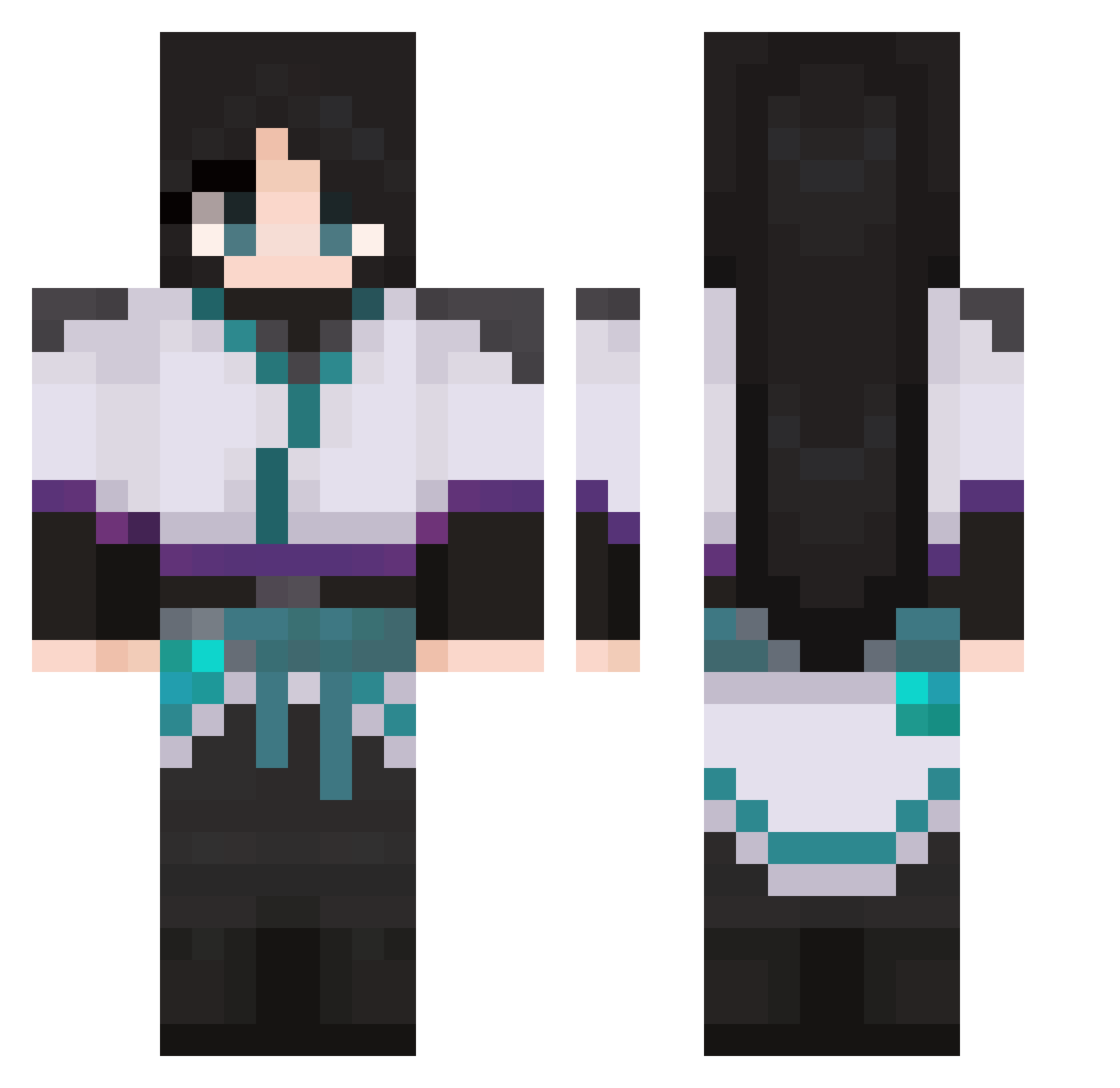 bruxxo_rs Minecraft skin, front and back view