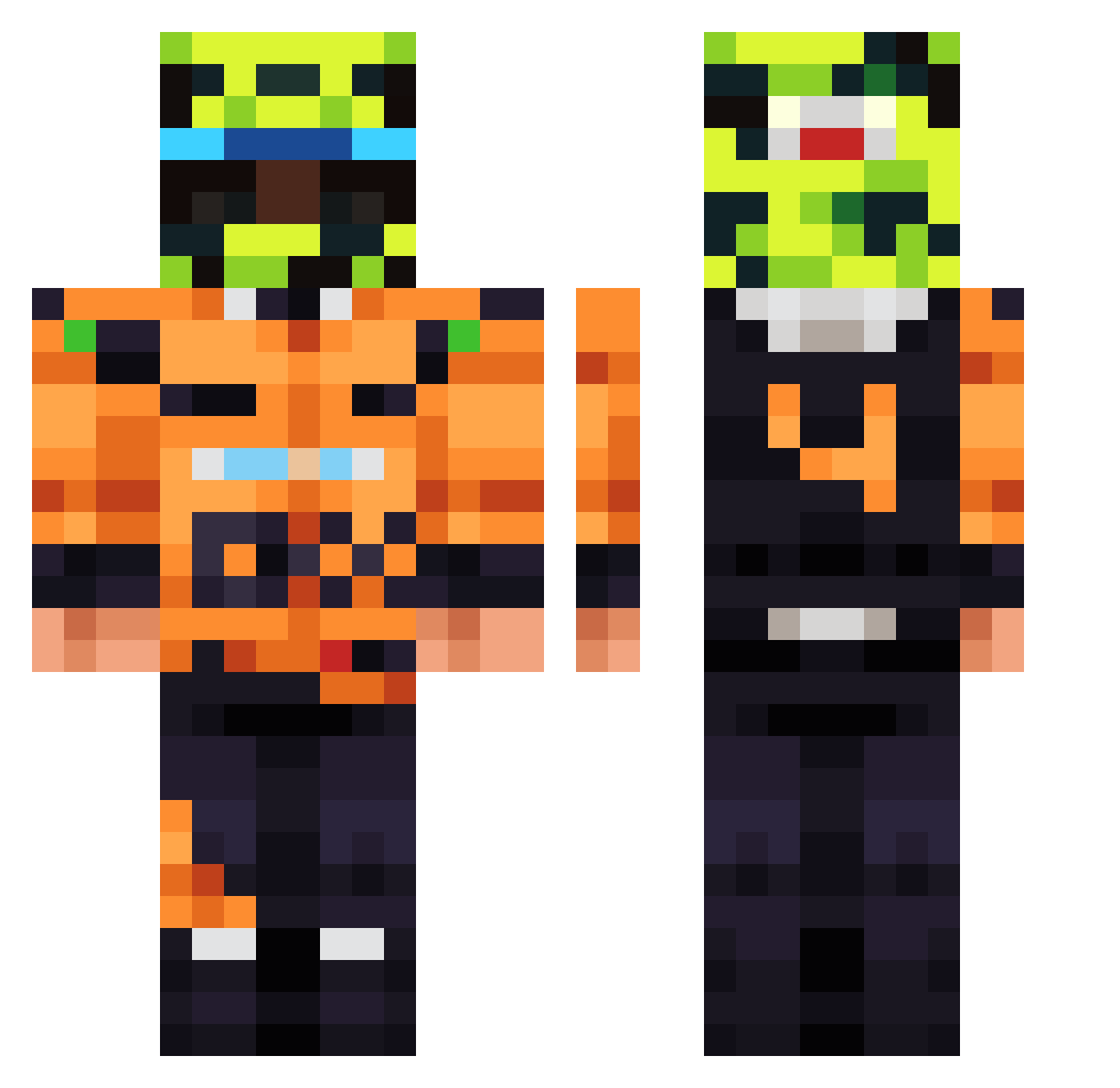 lando_4norris Minecraft skin, front and back view