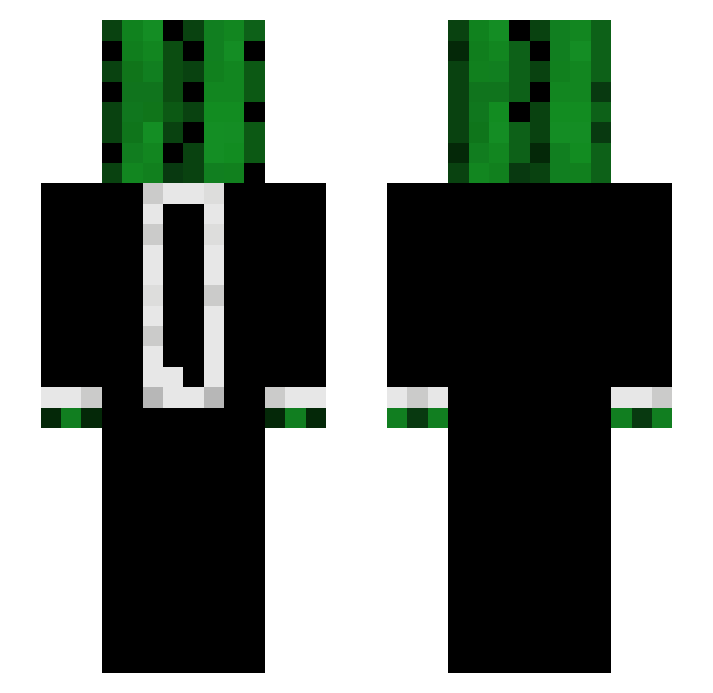 Cactus_PL Minecraft skin, front and back view