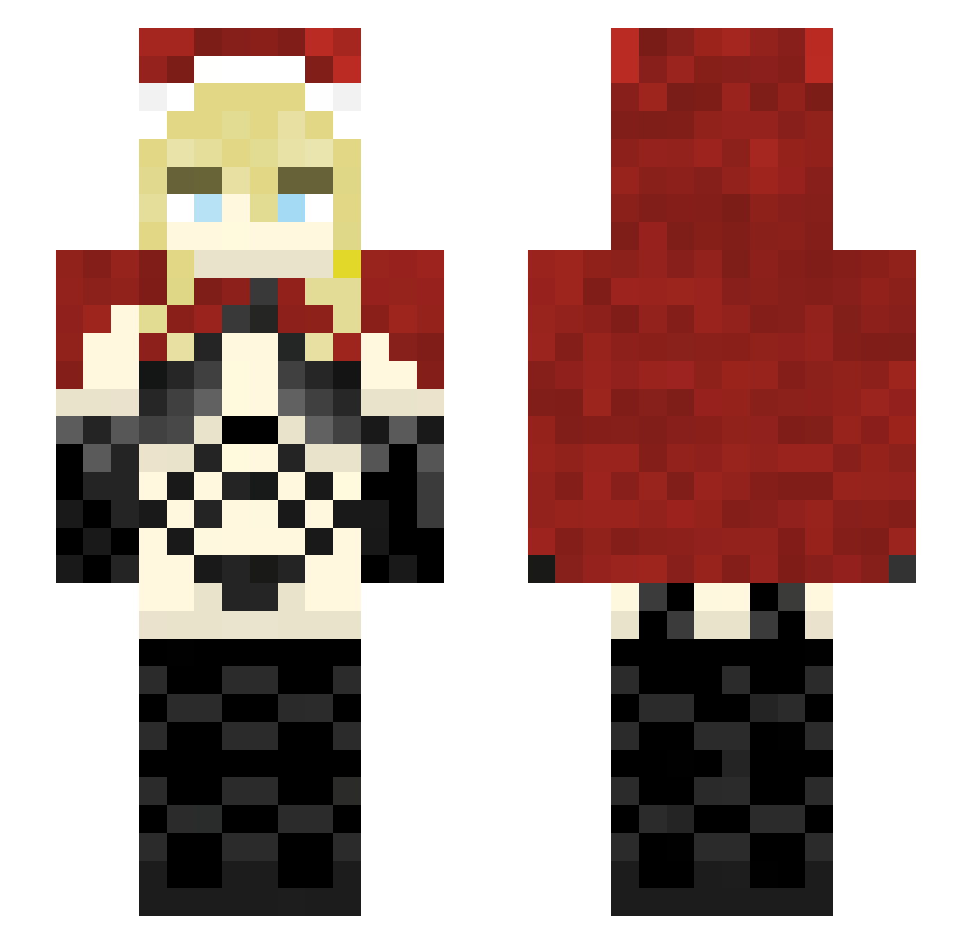 Aybarsatak Minecraft skin, front and back view