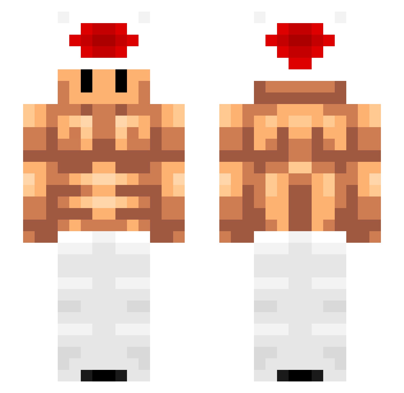 Mrpixel5980 Minecraft skin, front and back view