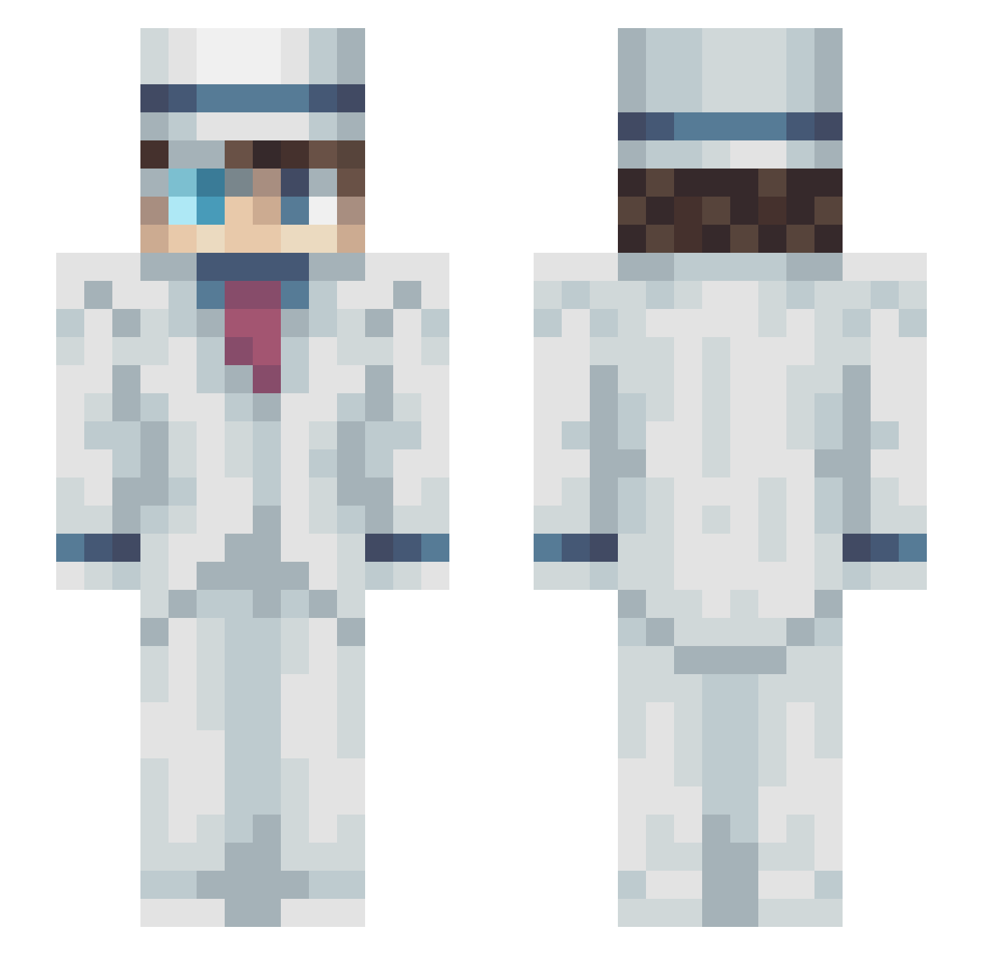 taijean Minecraft skin, front and back view