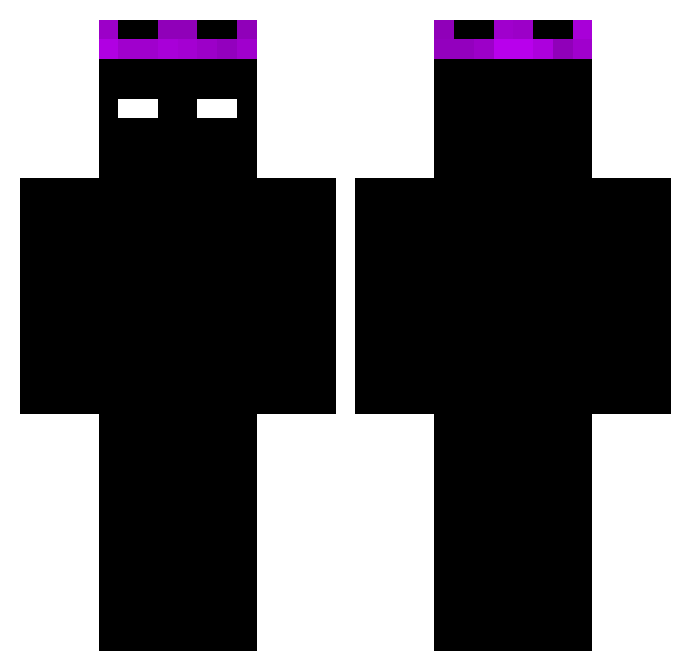 xMrJams Minecraft skin, front and back view
