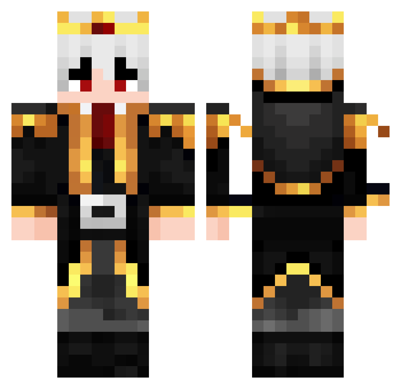 tan_wx Minecraft skin, front and back view