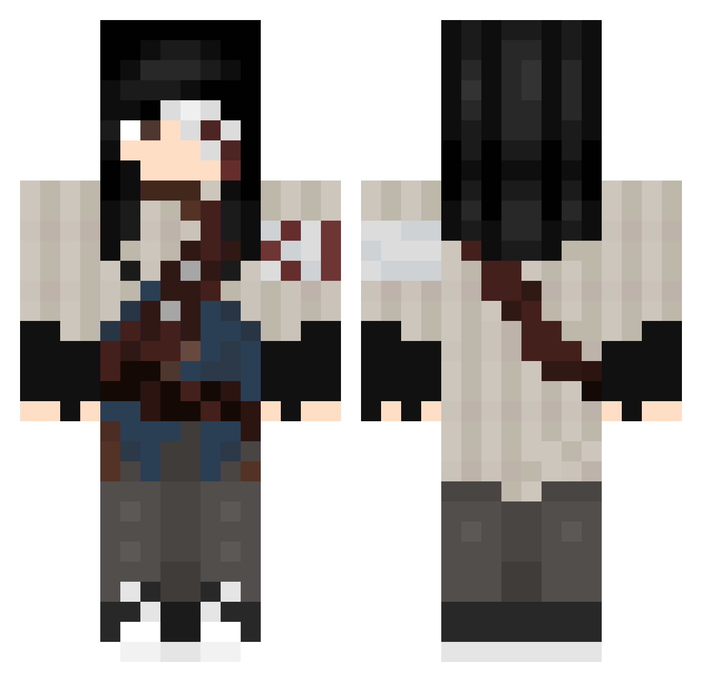 Ofenkartoffel_2 Minecraft skin, front and back view