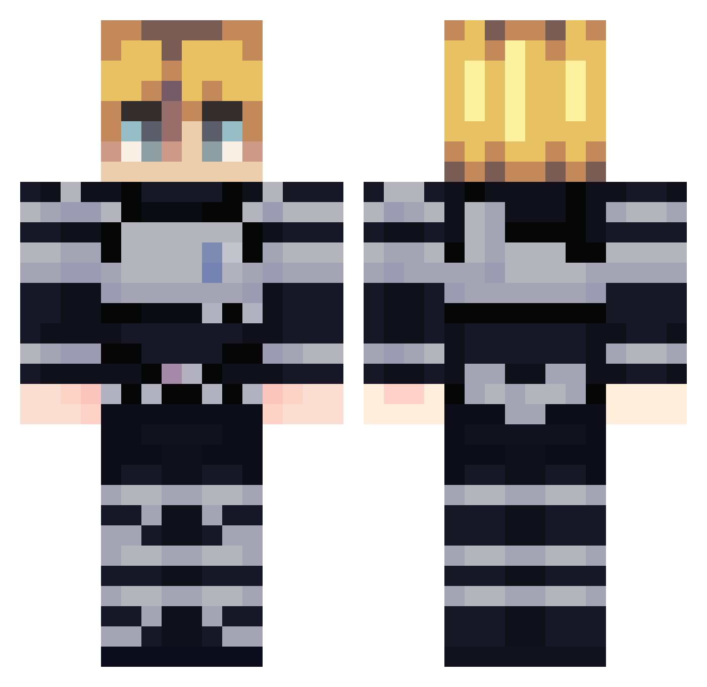 alvaro_013_ Minecraft skin, front and back view