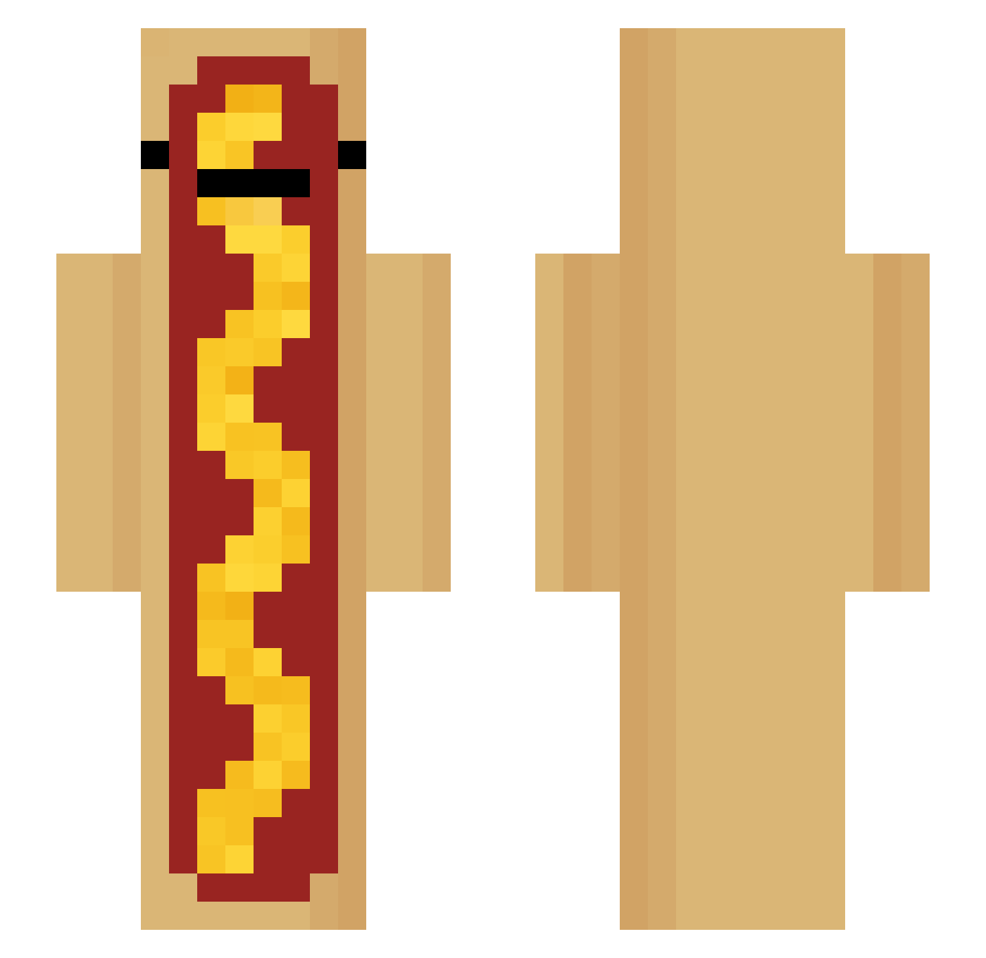 goonlord40000 Minecraft skin, front and back view