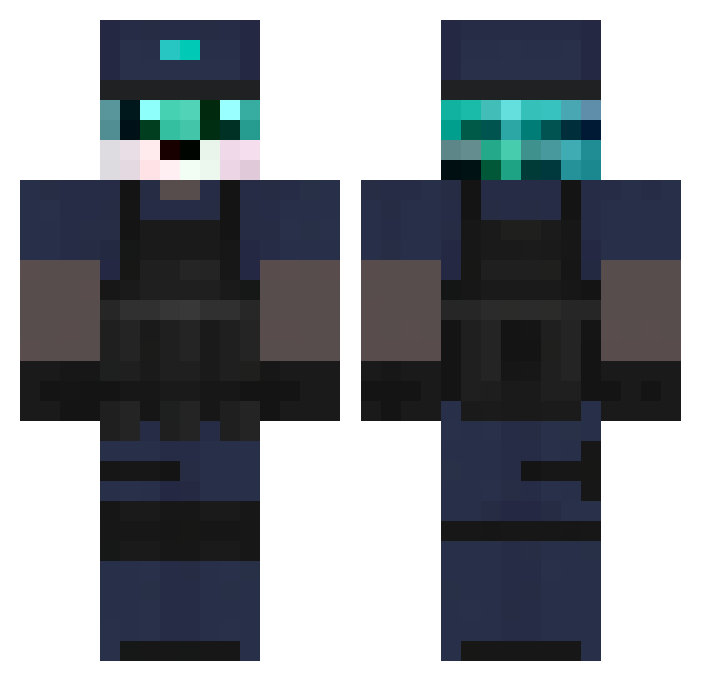 TigrottoRivo Minecraft skin, front and back view