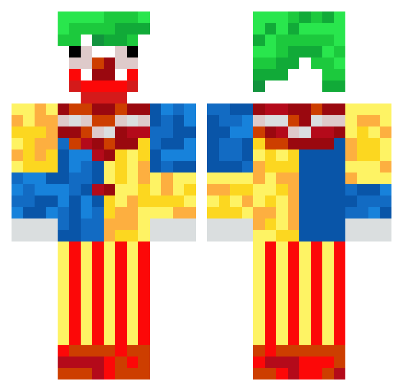 coco_bana Minecraft skin, front and back view