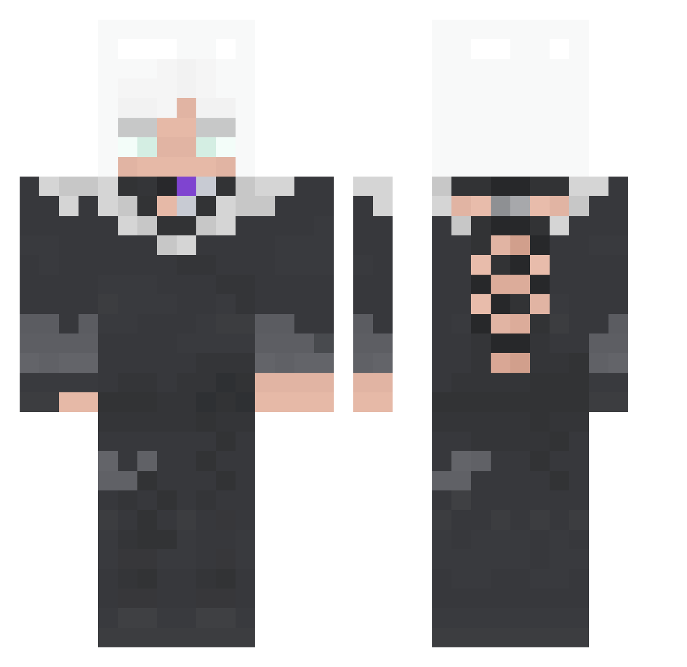 TempestSoul Minecraft skin, front and back view