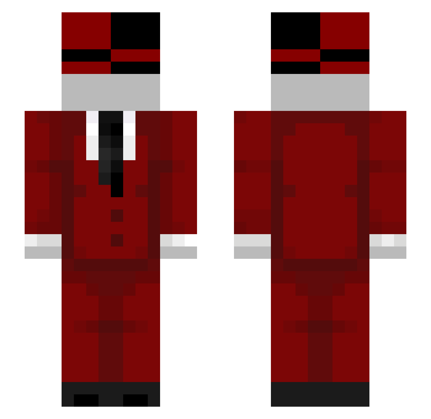 nyl0n_ Minecraft skin, front and back view