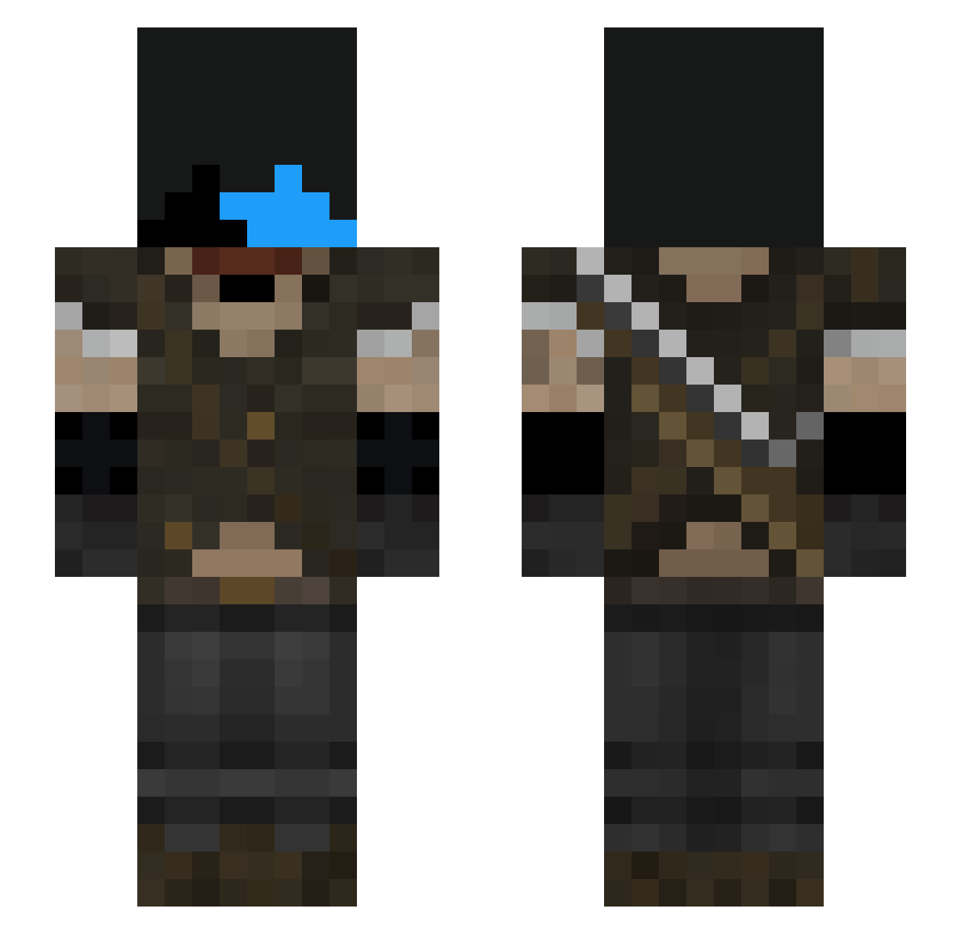_Mapk_ Minecraft skin, front and back view
