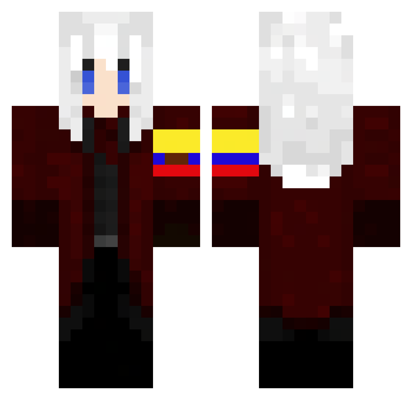 RemiLoyal Minecraft skin, front and back view