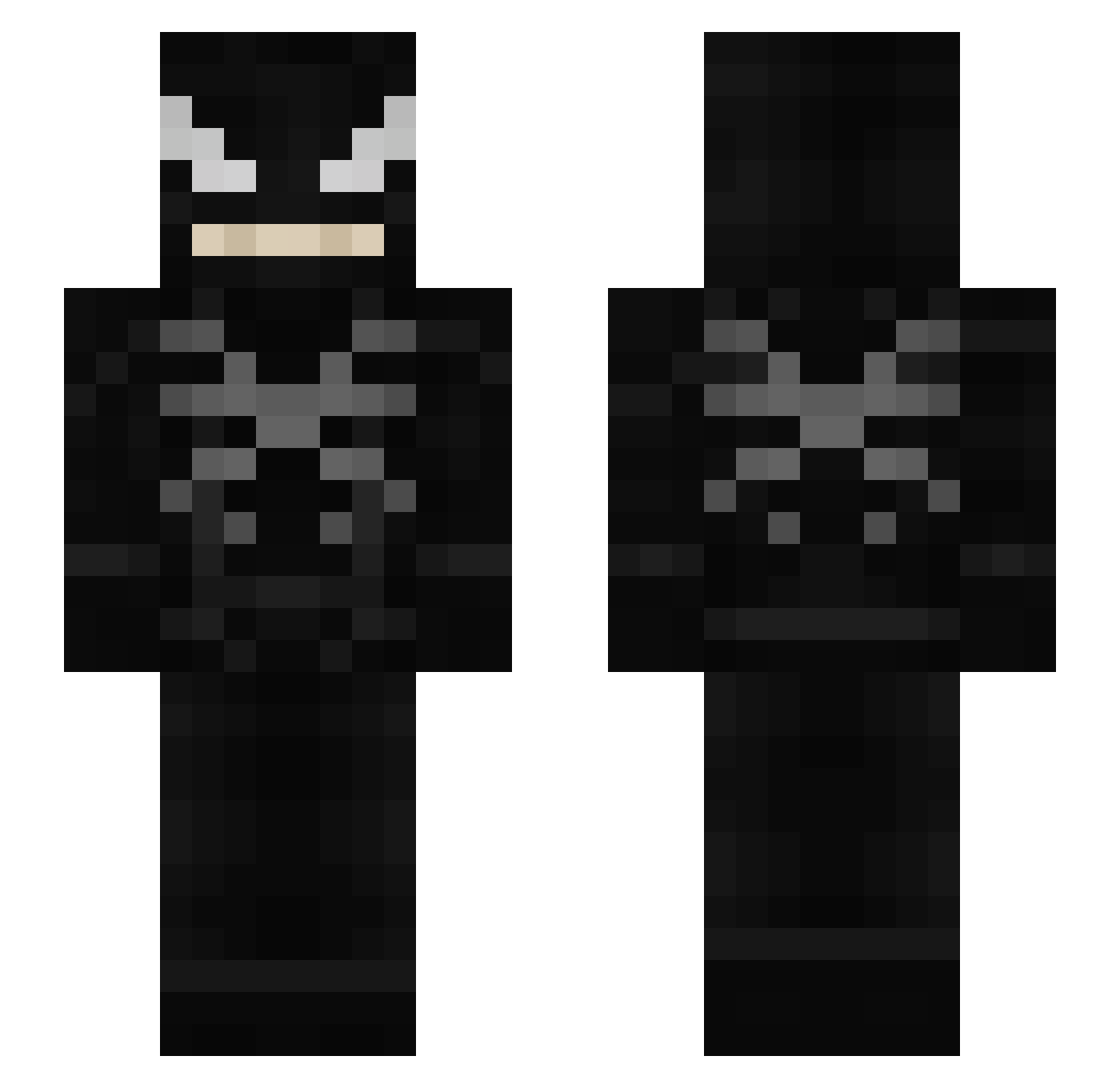 vlmy Minecraft skin, front and back view